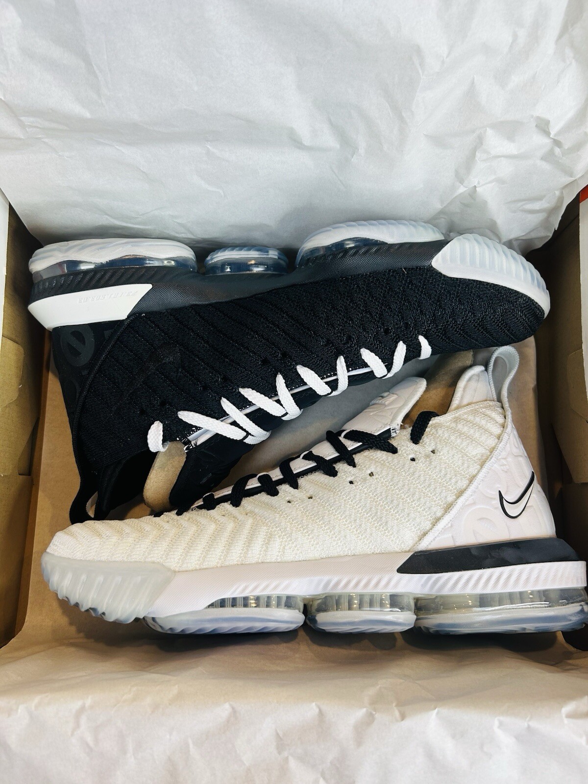 2 Pairs NIKE LEBRON XVI 16 BHM EQUALITY Home And Away Men’s 12 BQ5969 100 101