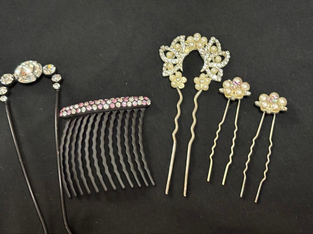 Furisode Hair Ornaments Set 5pcs Wedding & Ceremony Accessories Floral Leaf
