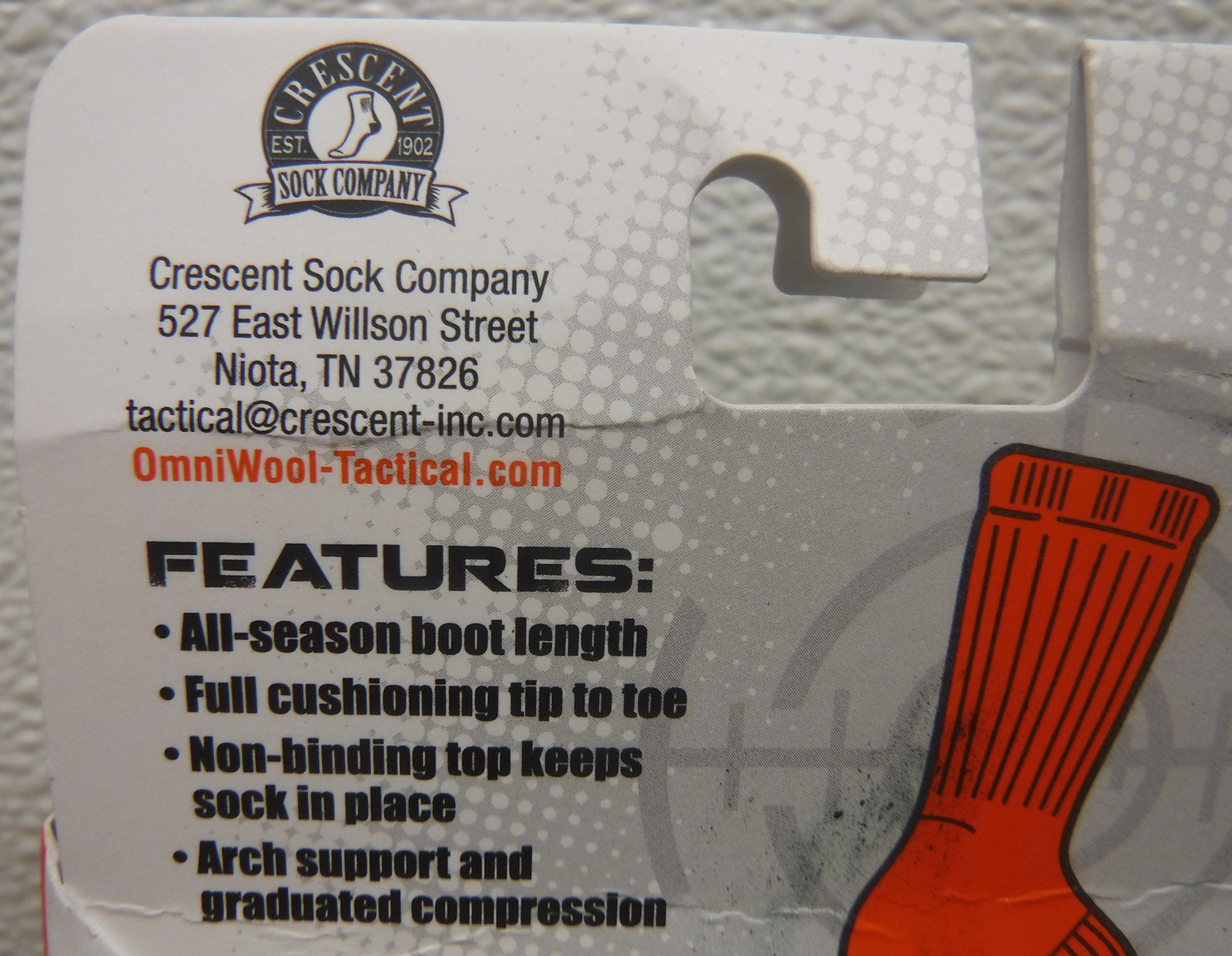 2pr Omni Wool Tactical Medium Weight Utility Boot Socks Men sz 6-9 Women sz 7-10