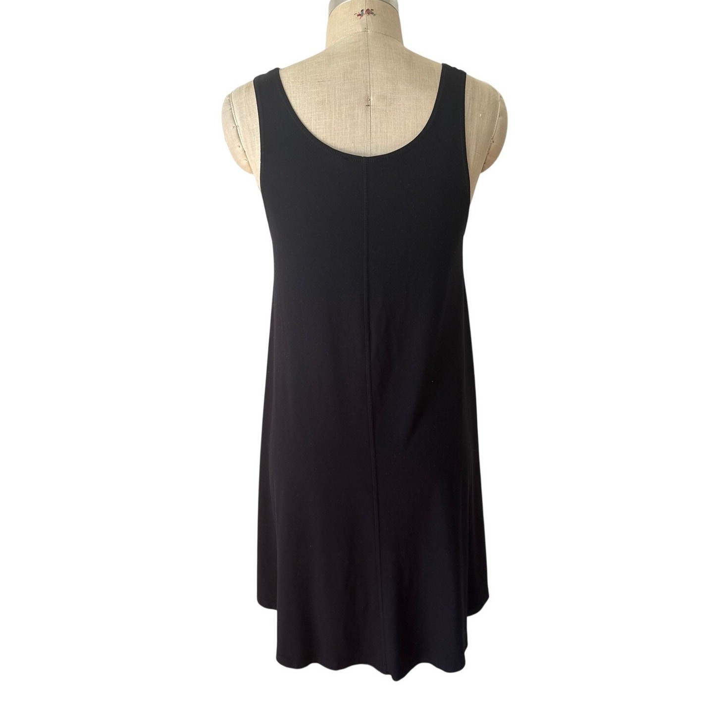 ALEMBIKA High Low Basic Black Sleeveless Tank Top Size 3 US 10-12