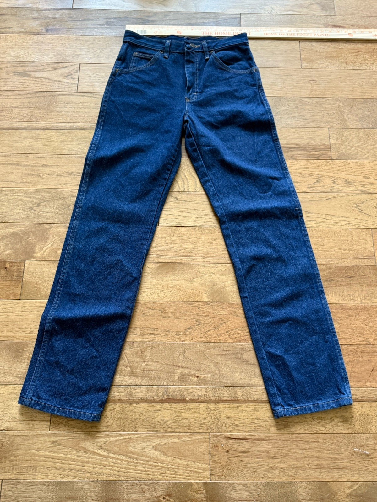 VINTAGE NOS RUSTLER HEAVY RAW DENIM REGULAR JEANS NWT 30×32 Western Workwear