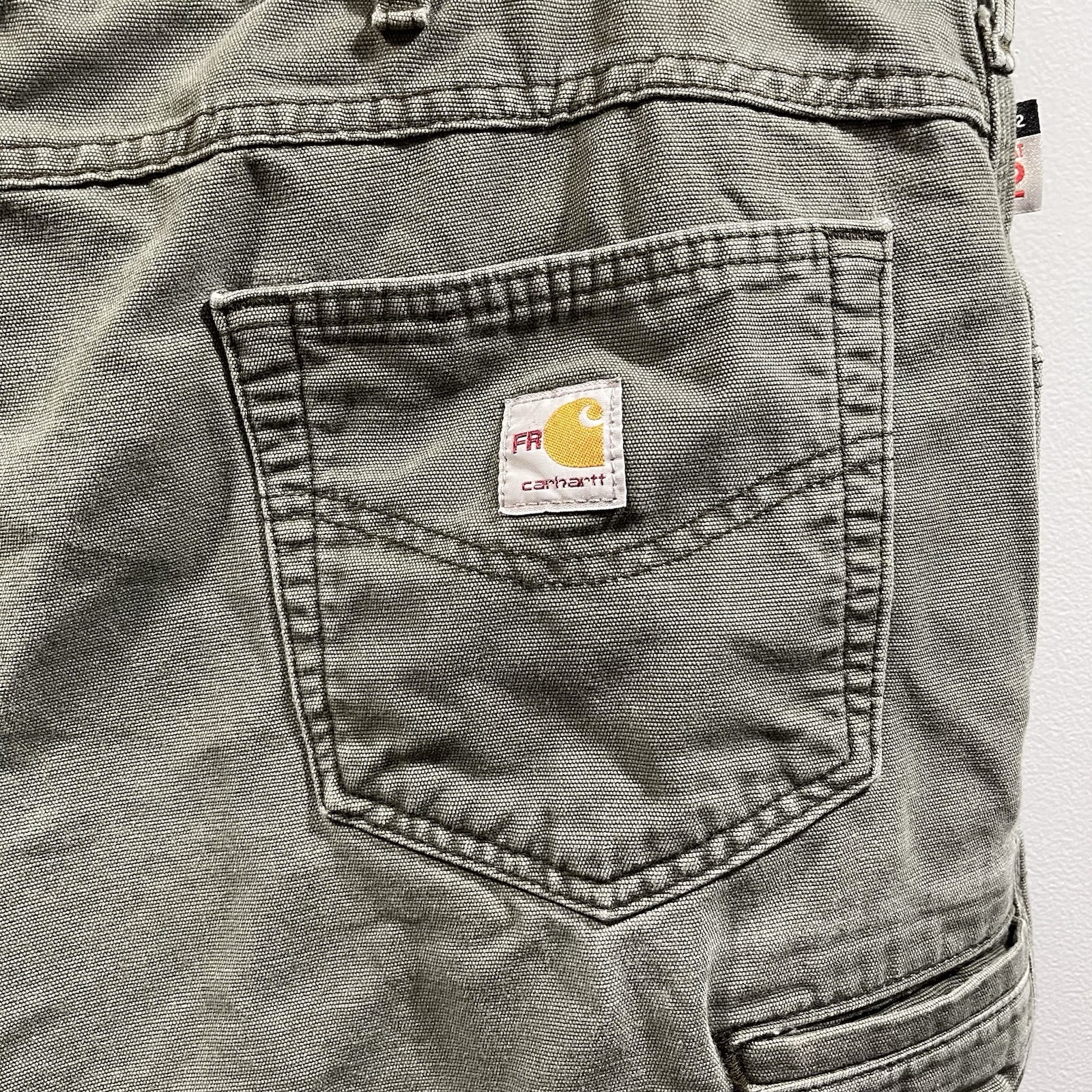 Carhartt FR Flame Resistant CAT 2 Pants Mens 44×32 Green Original Fit FRB159 MOS