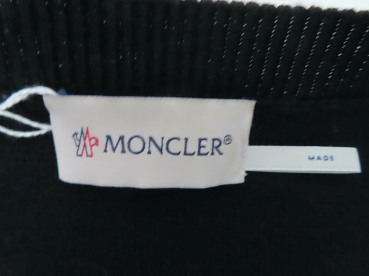 Moncler Black Cardigan Tricot Thin Down Puffer Jacket Size XS