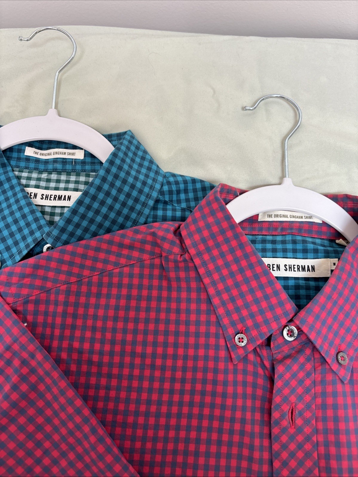 2 Ben Sherman Men’s Short Sleeve Shirts, M