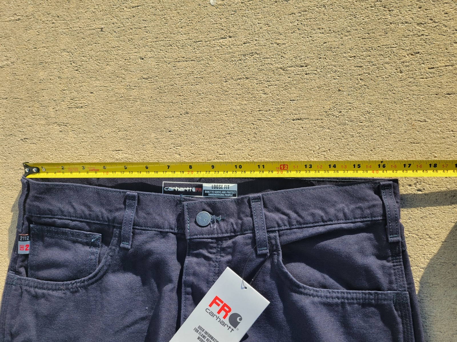 NWT Carhartt FR159 Pants Men’sNavy Blue Midweight Canvas Flame Resist See Photos