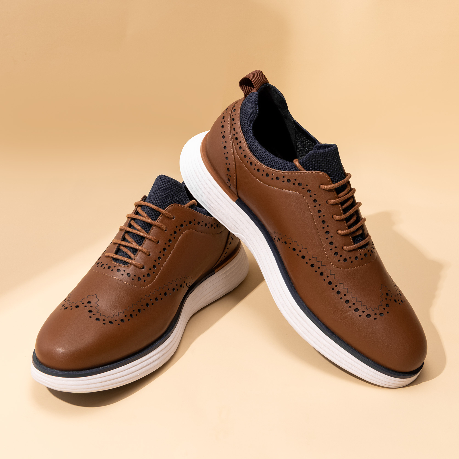 Men’s Fashion Dress Sneakers Oxfords Casual Wingtip Brogue Comfortable Shoes