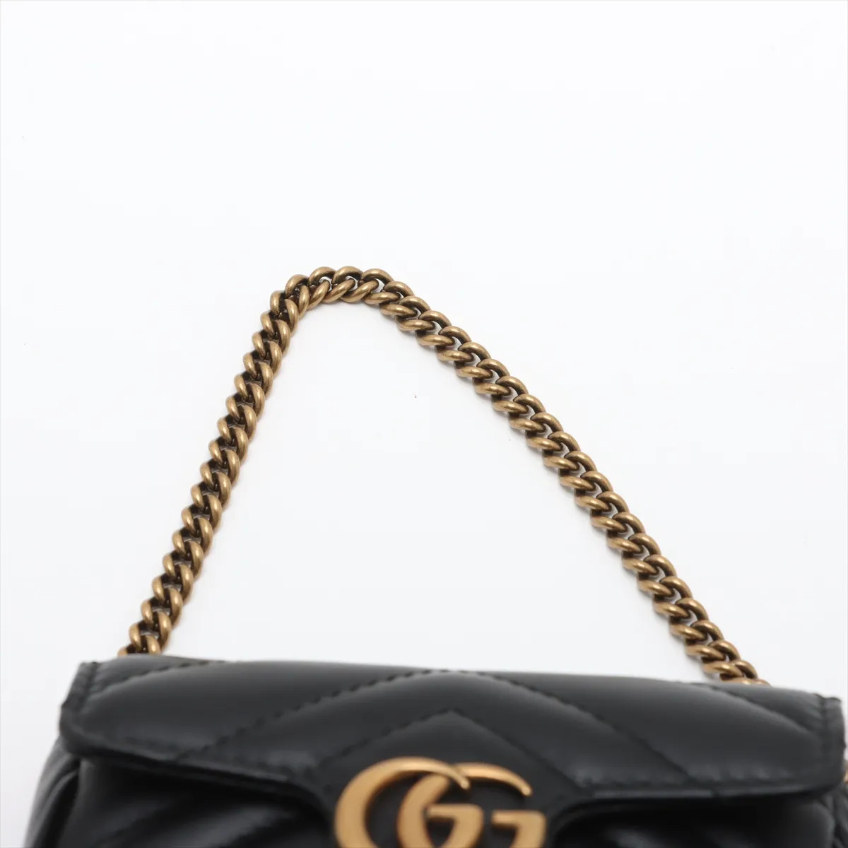 Gucci GG Marmont Leather Chain handbag Black 575161