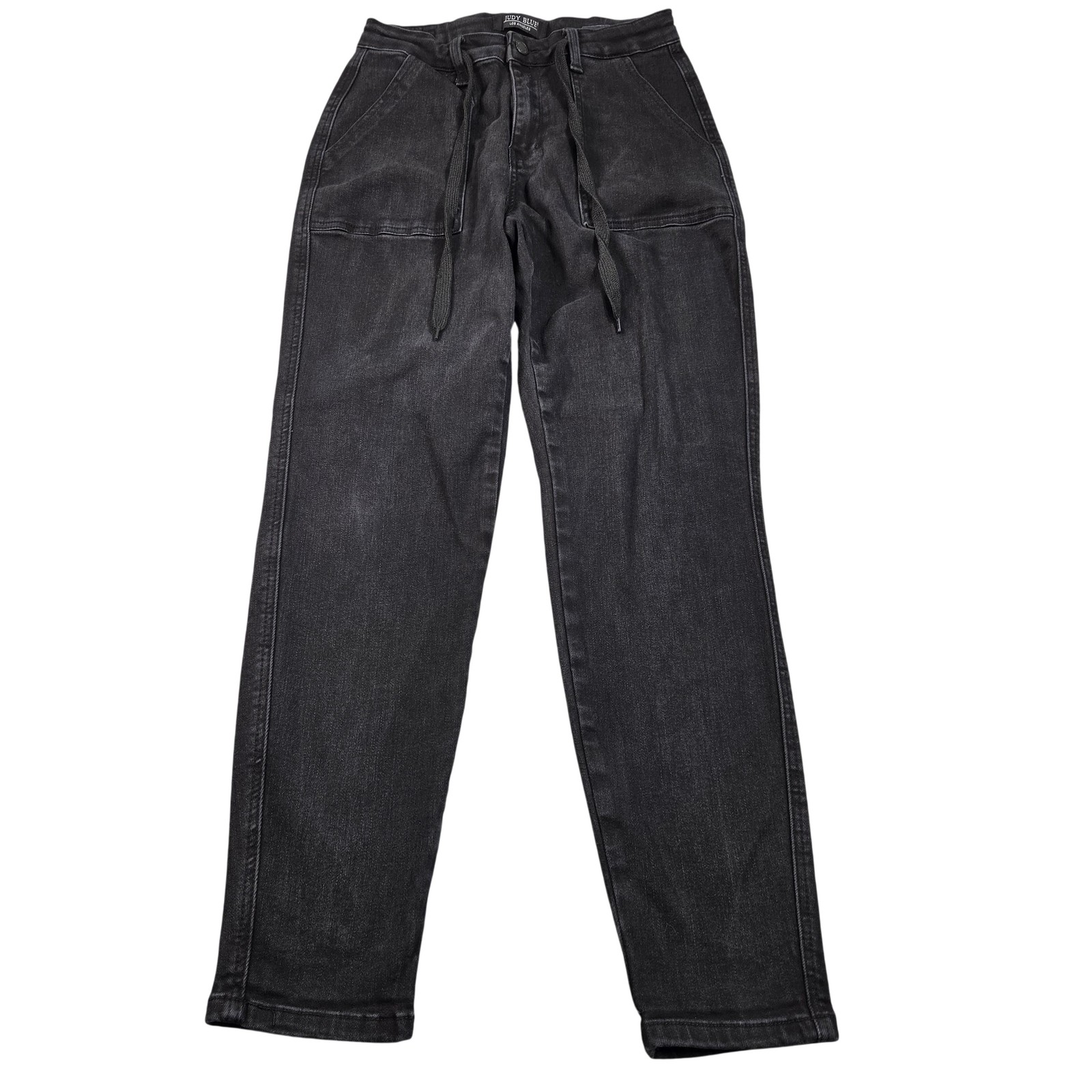 Judy Blue Jeans Womens 7/28 Charcoal Wash Mid Rise Relaxed Jogger Tapered 27×29
