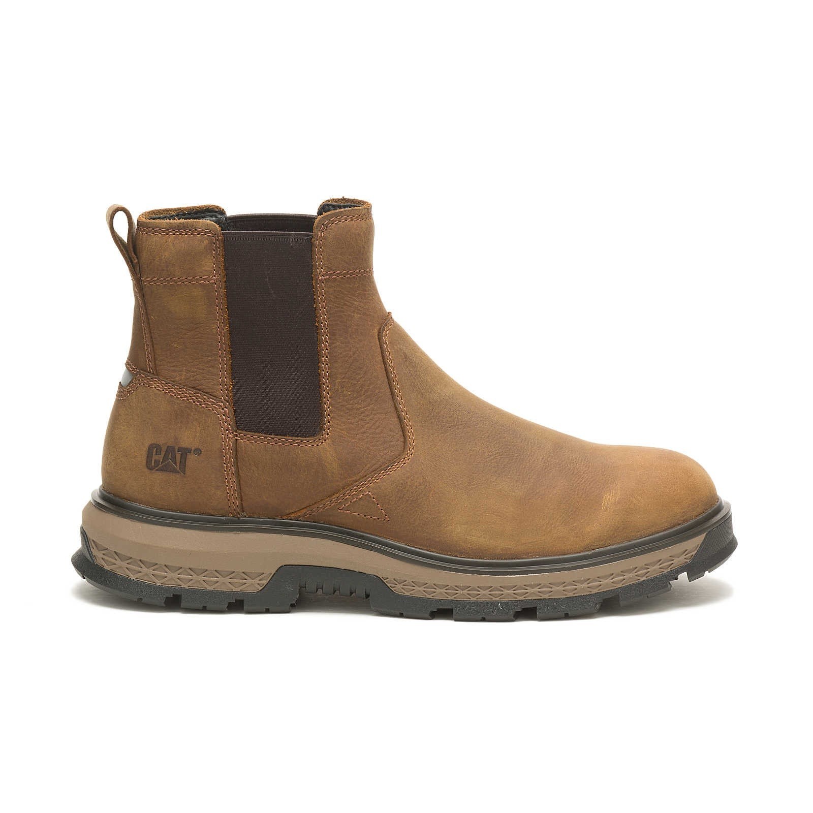 Men’s CAT Exposition Chelsea Pull On SOFT TOE Boot P51060 Pyramid Brown