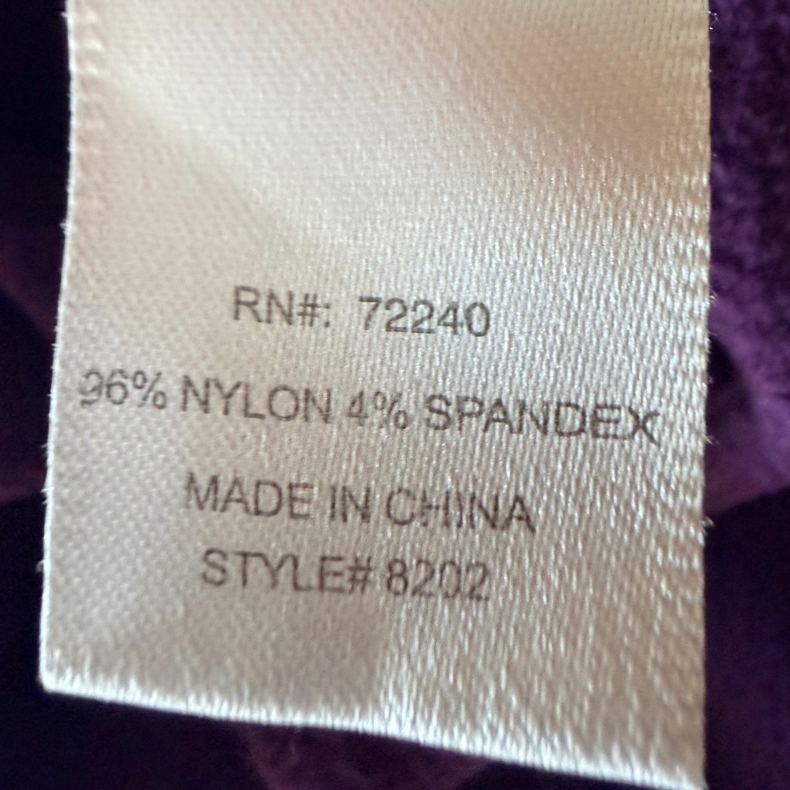 NILS Women’s 1/4 Zip Pullover Mock Neck Ski Base Layer Top Purple Sz Small