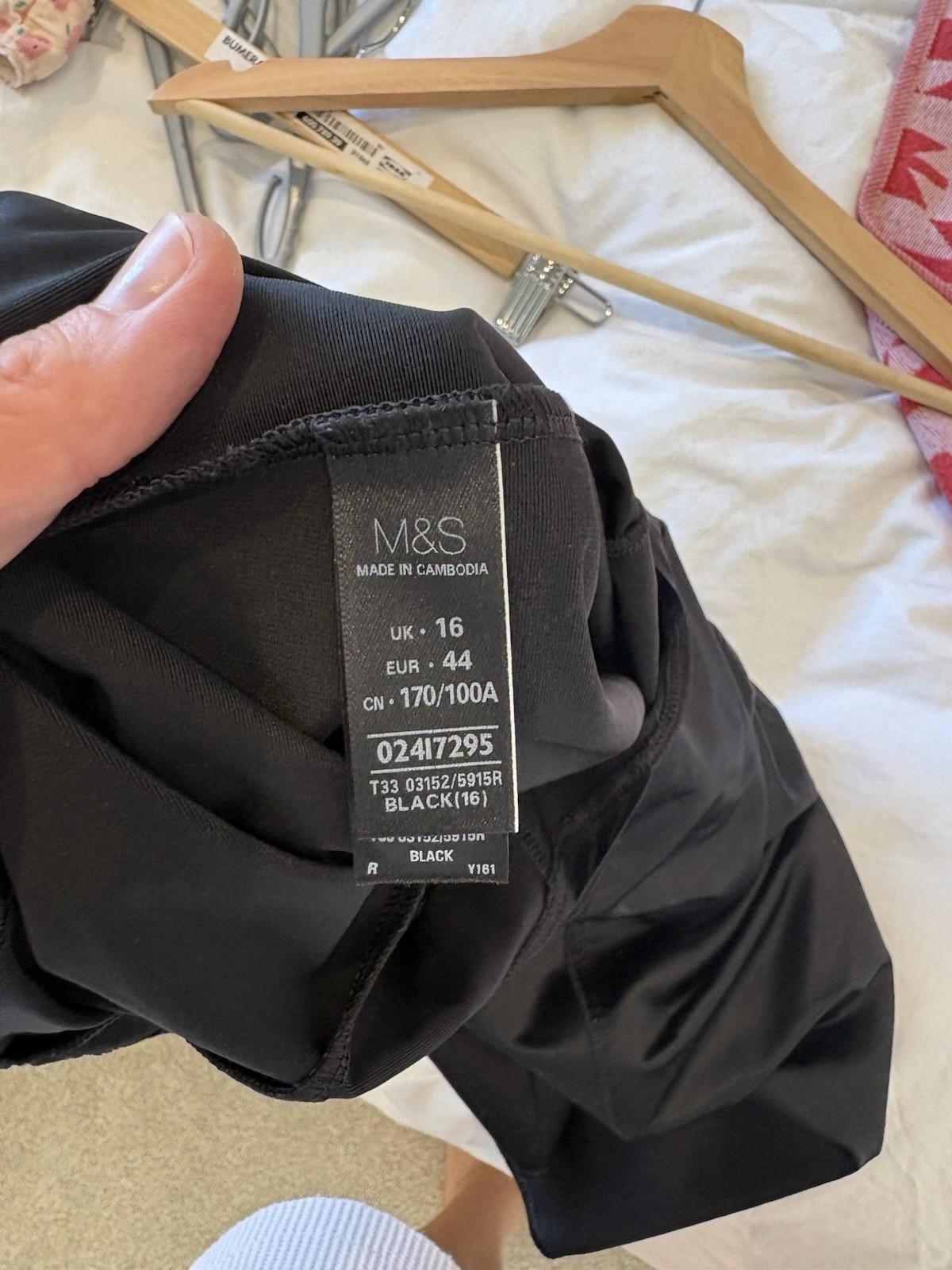 Marks & Spencer Black Full Slip Women’s Slip Adjustable Strap UK 16