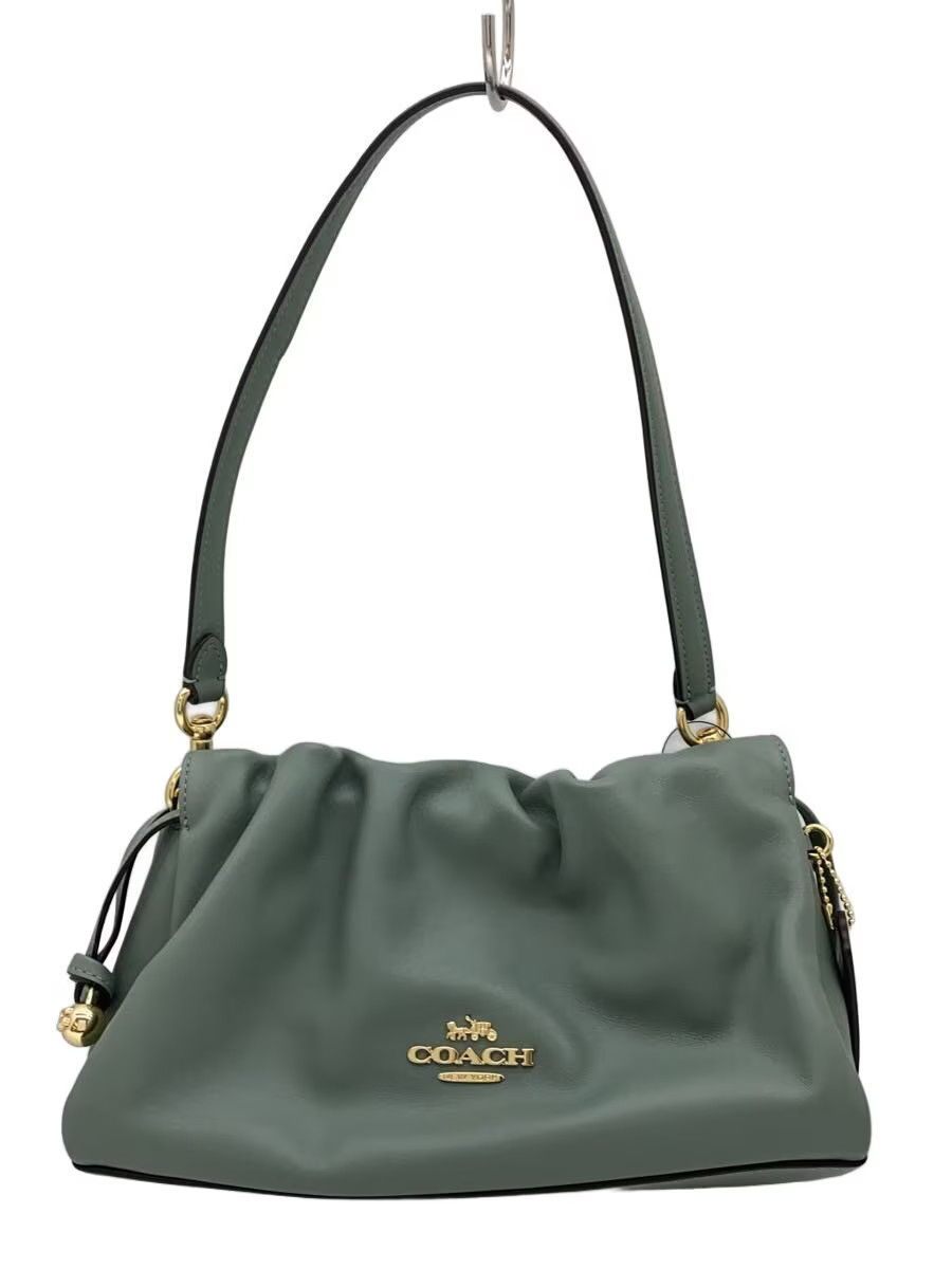 COACH Shoulder Bag Leather GRN CV529 Faye Shoulder Bag Lucing