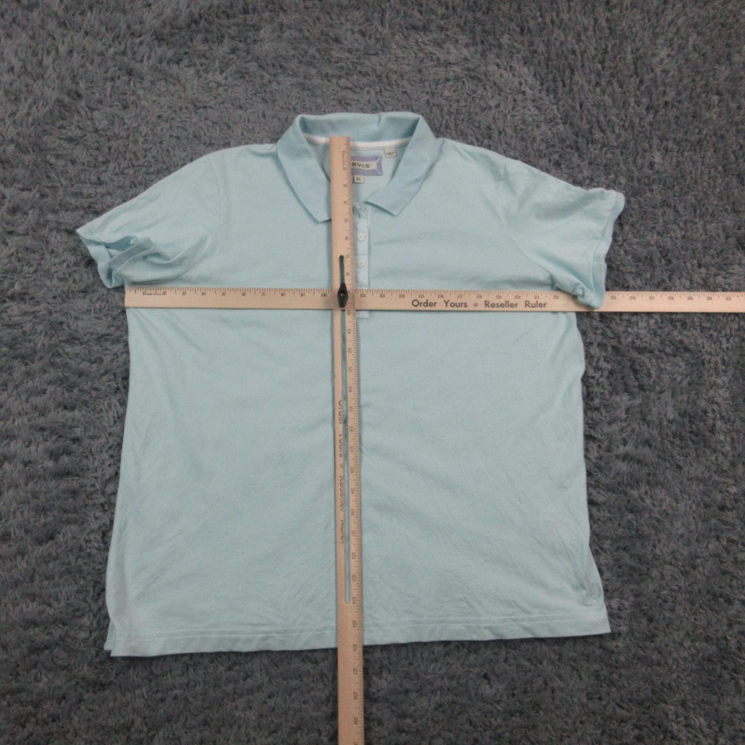 Orvis Polo Shirt Womens XL Blue Pima Cotton Stretch Casual Knit Short Sleeve