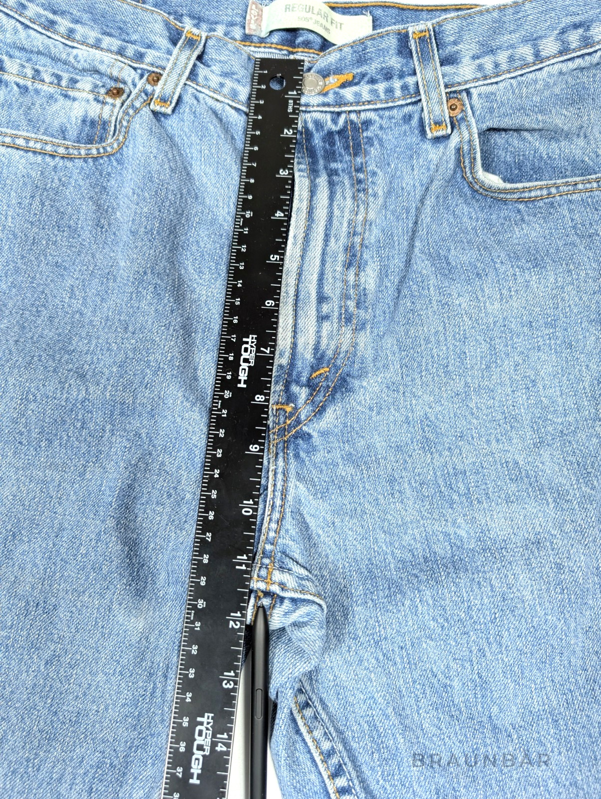 Vintage Levi’s 505 Regular Fit Jeans 32×28 Made In Mexico 2004 Denim 16 Waist