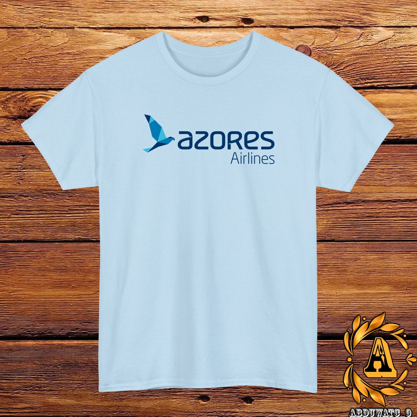 New Azores Airlines Logo T-Shirt Black/Grey/White/Navy/Red/Light Blue