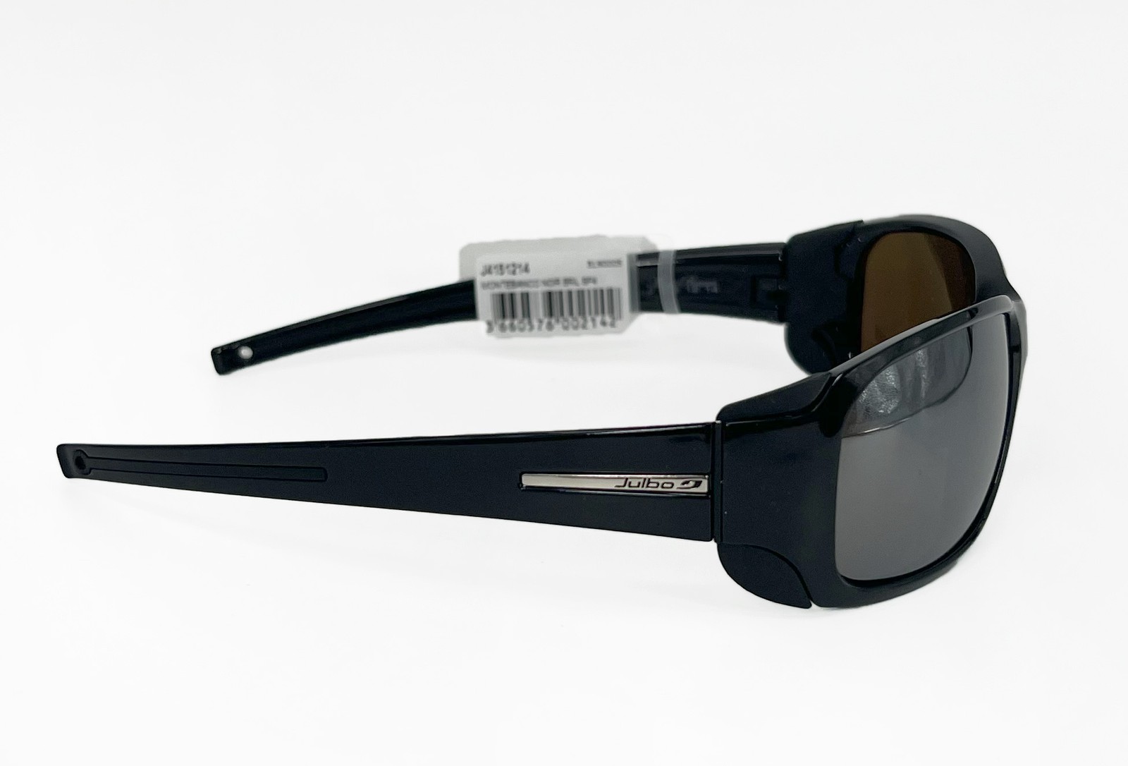 Julbo Montebianco Mountain Sunglasses, Spectron 4 Lens, Shiny Black/Black Frame