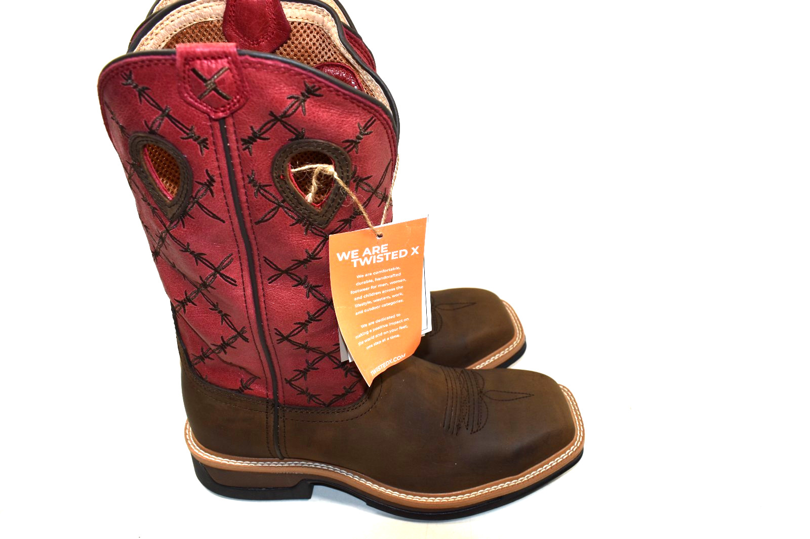 Twisted X Men’s 8 D Lite Western Work Boot Alloy Toe MLCA005 MEMORY FOAM FOOTBED