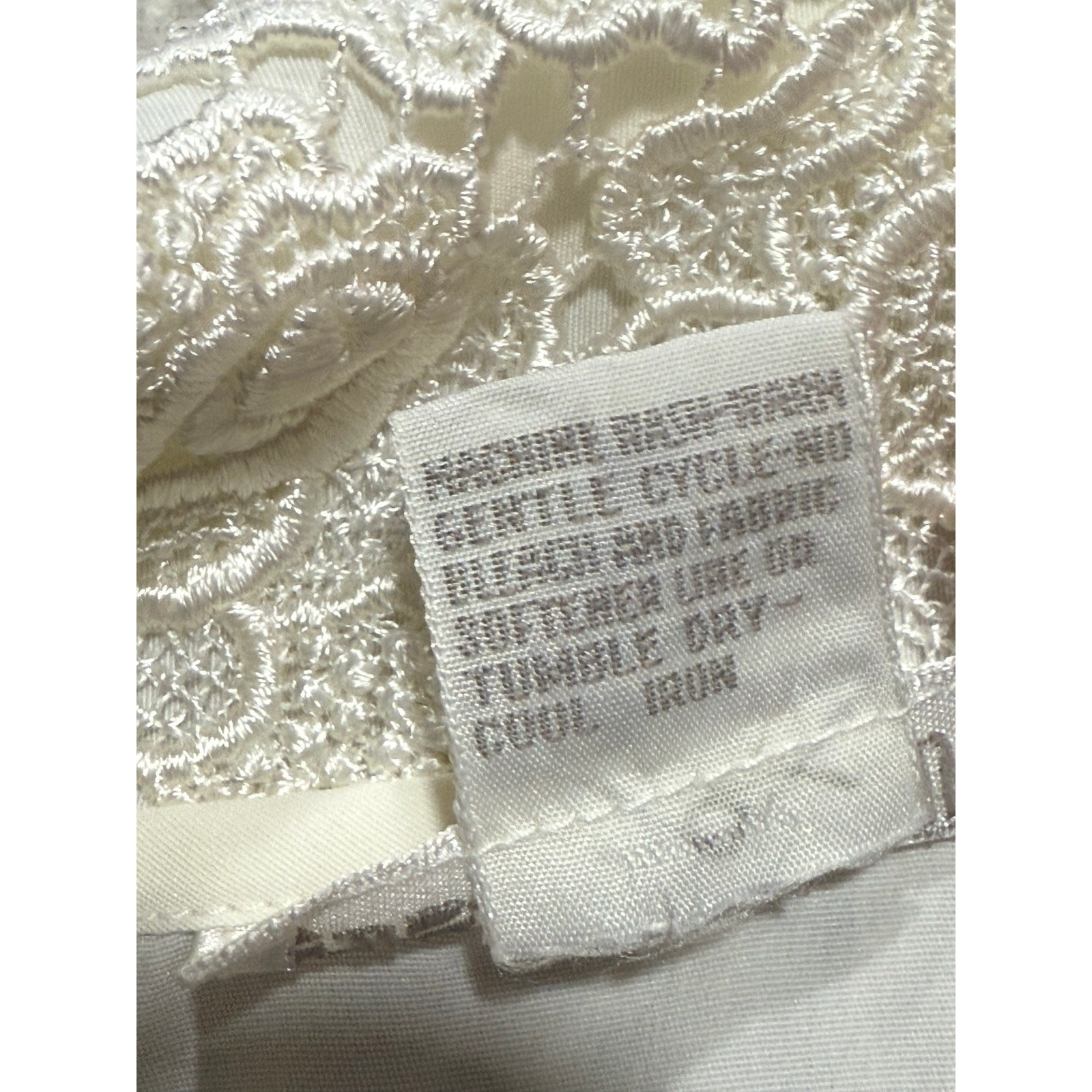 NWT VTG Susan Hutton Lace Blouse Button Up Womens Sz 12 White Secretary Academia