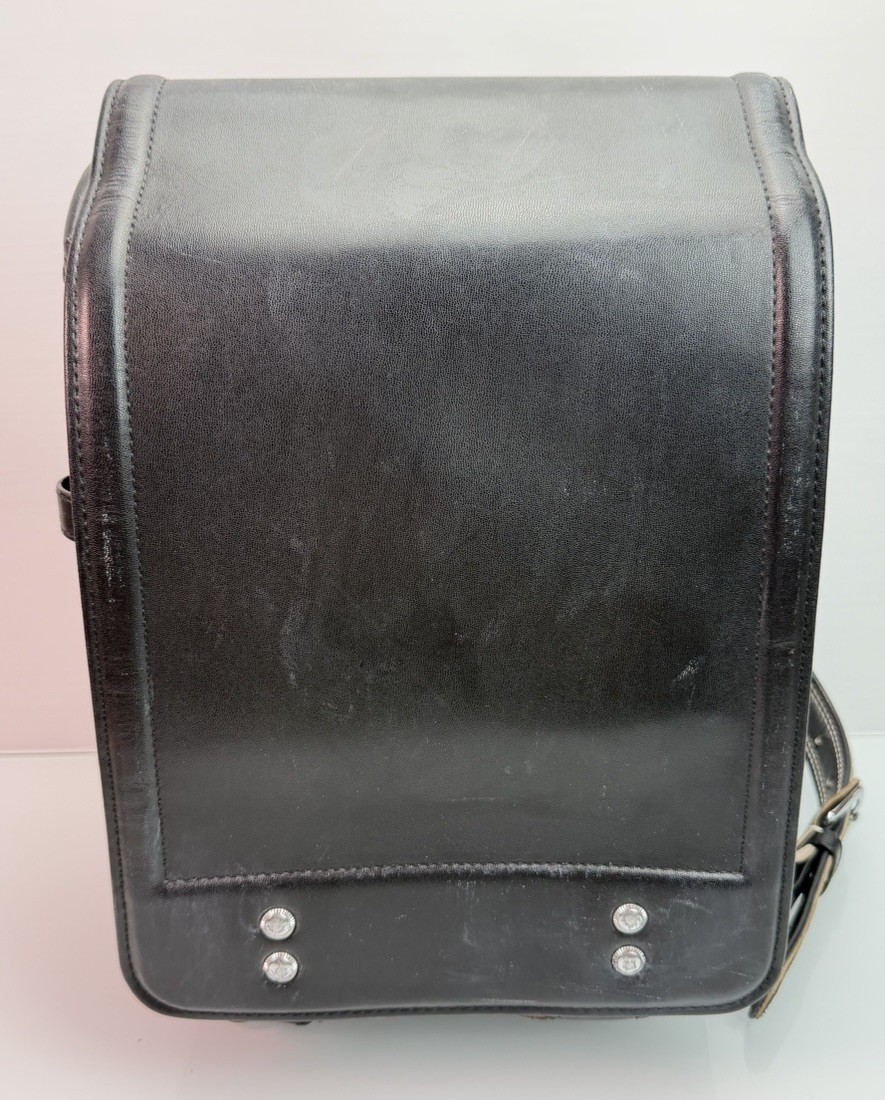 Tsuchiya Kaban Randoseru Kid’s School Backpack Black Faux Leather Japan Basic