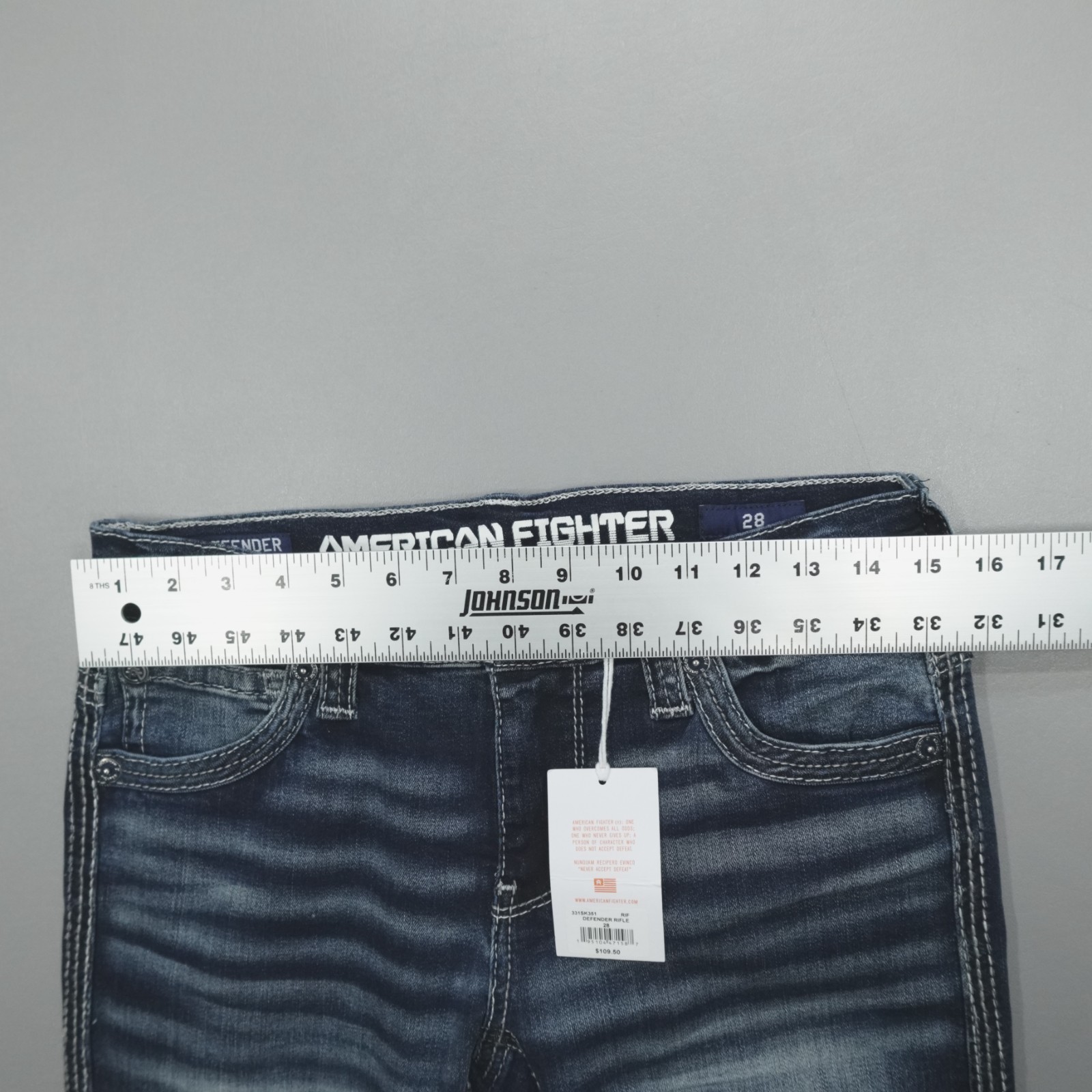 American Fighter Jeans Slim Men’s Size 28×32 Defender Rifle