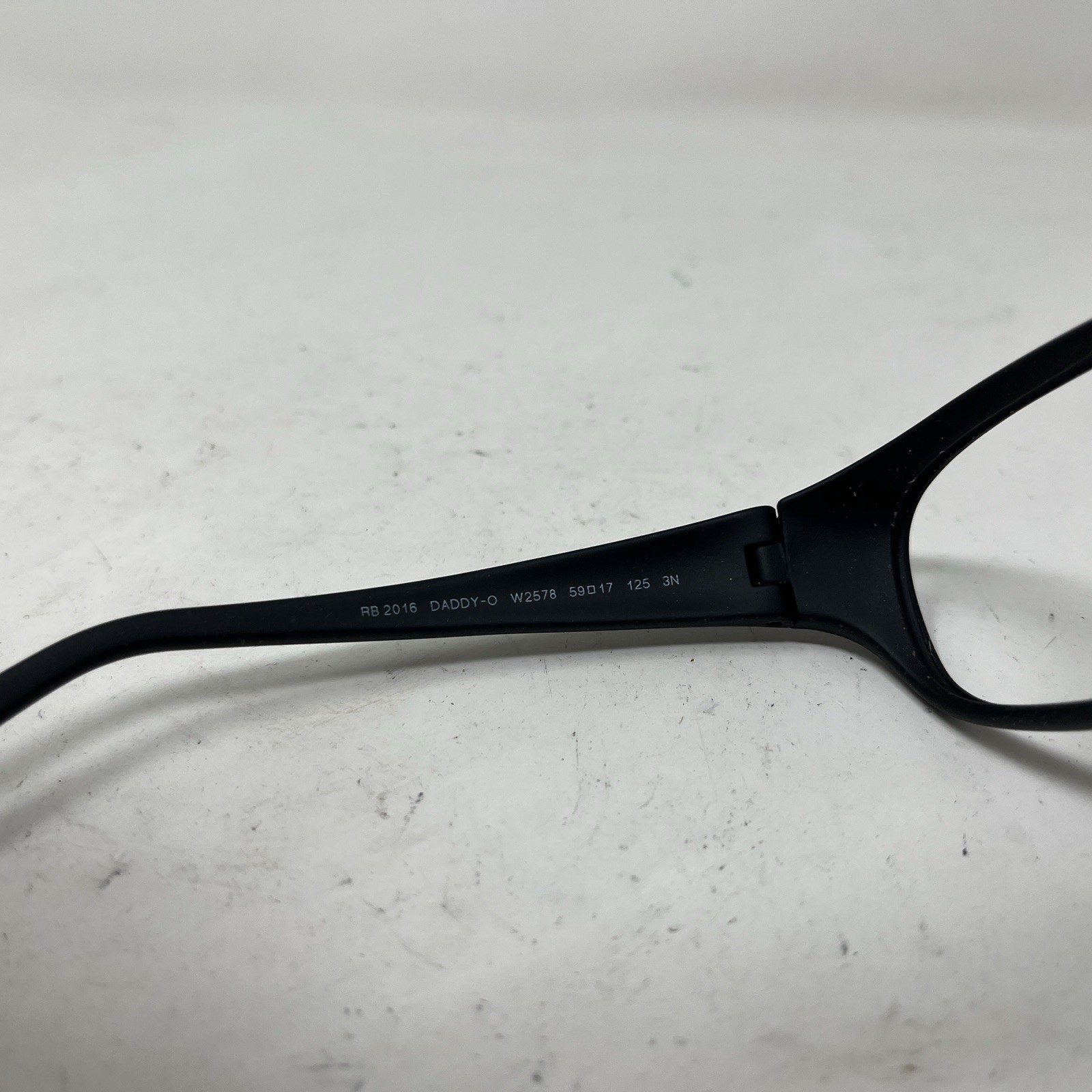 Ray-Ban DADDY-O RB 2016 W2578 59-17-125 Matte Black Sunglasses Frame Only H765