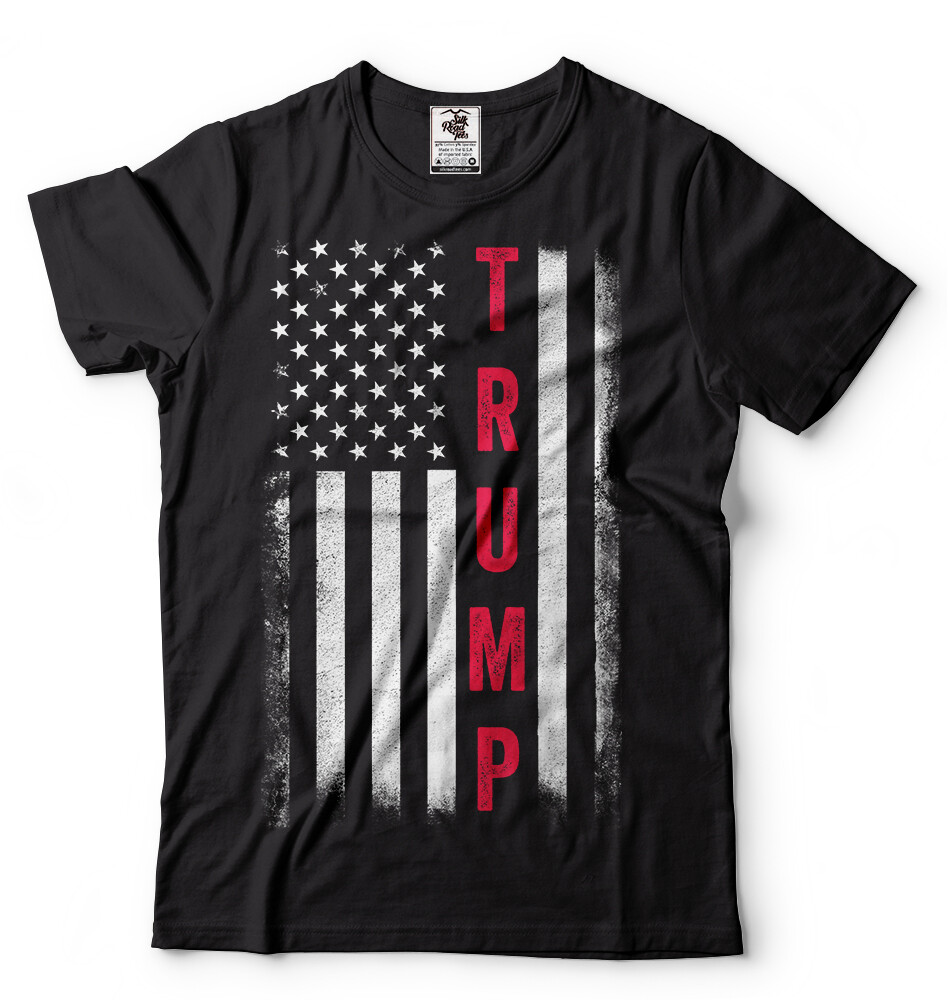 Trump 2024 T-shirt US president 45 re-election Flag 4th of July T-shirt USA tee