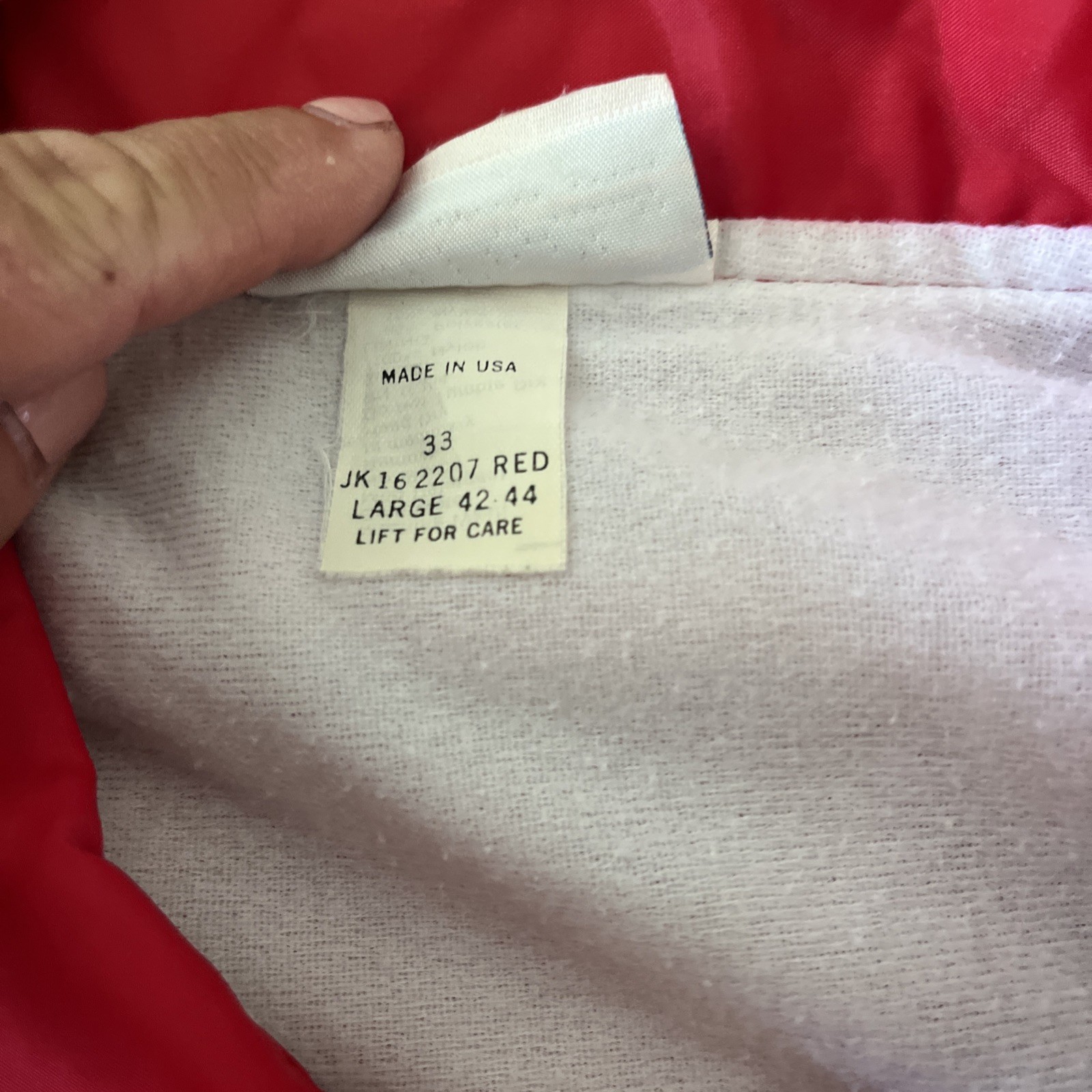 Vintage Hartwell Windbreaker Jacket Mens Large Red Nylon Snap 80s Track Athletic