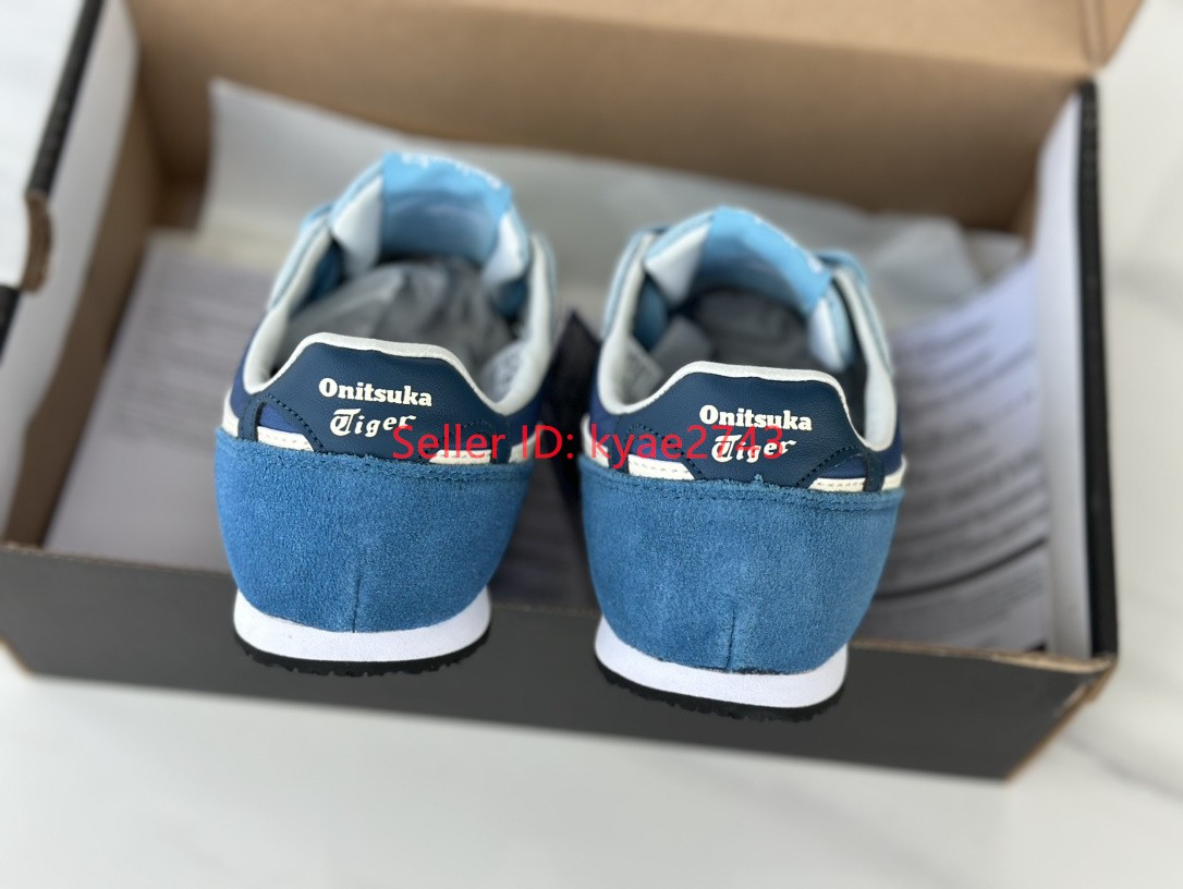 Retro Onitsuka Tiger SERRANO Mens Womens Sneakers Blue/White 1183B400-405