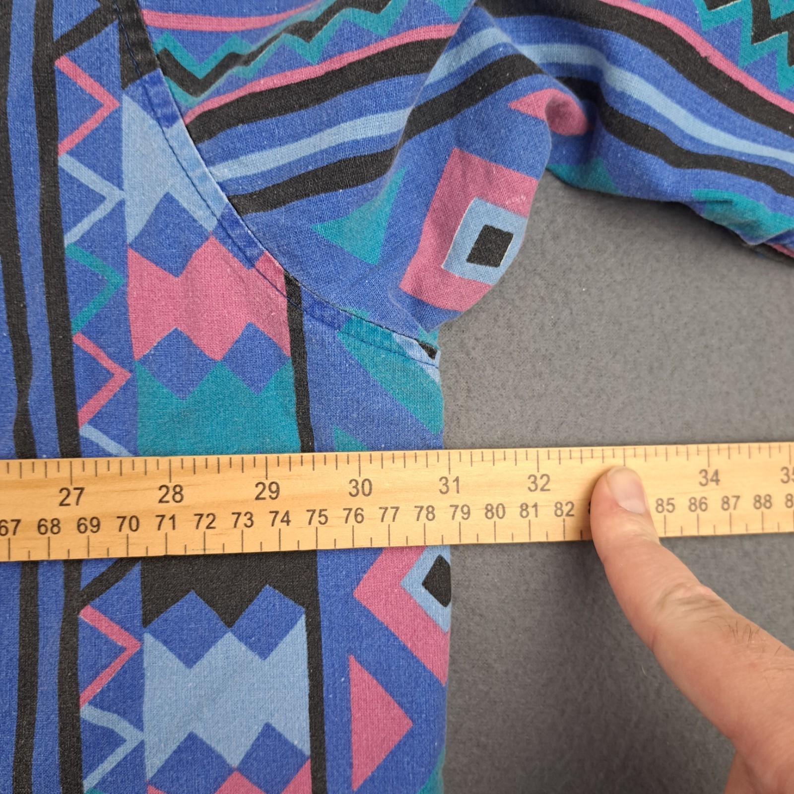 Vintage Plainsman Aztec Print Shirt Men’s 4XL Southwestern Western Button Up