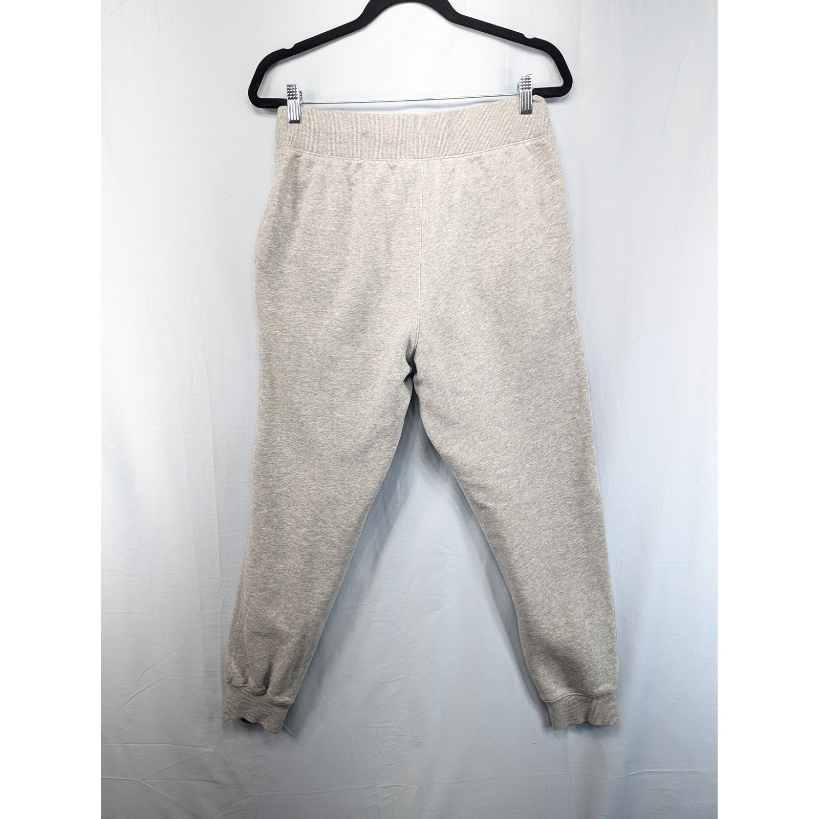 Fila Gray Sweatpants Joggers Logo Elastic Waist Drawstring Cuffed Mens Medium