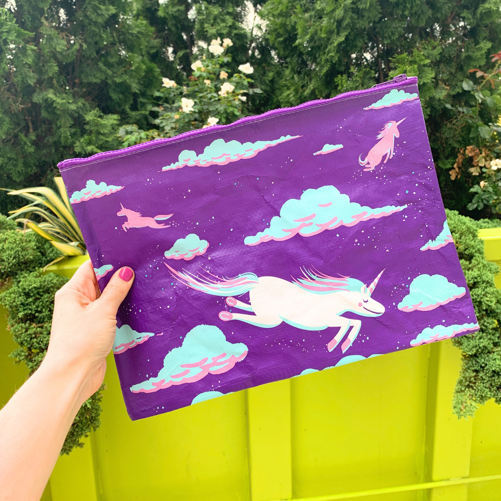 BlueQ and Primitives by Kathy Funny Jumbo Pouch | Perfect for magazines, papers