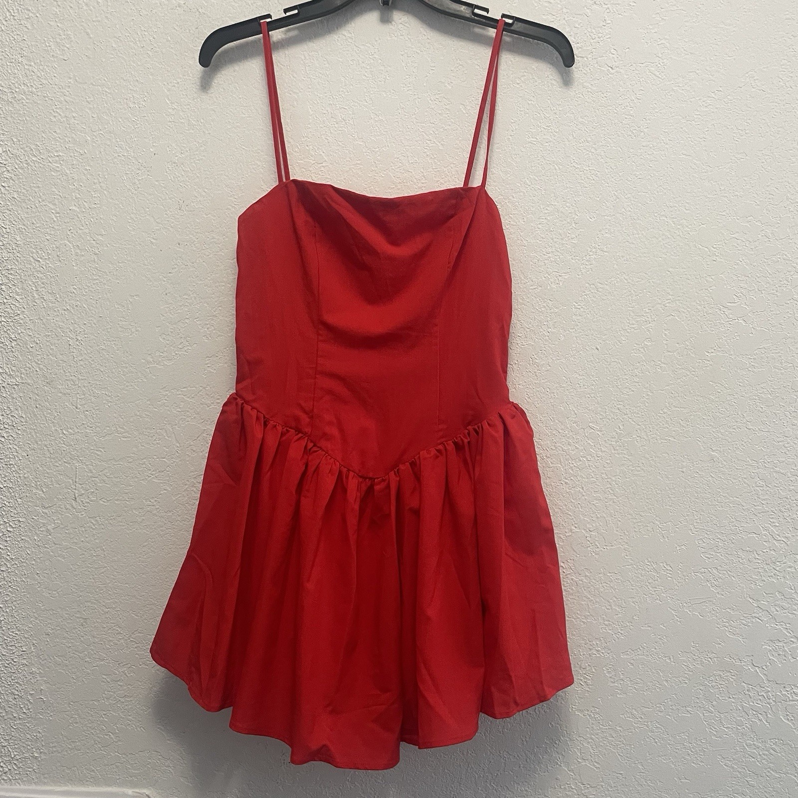 NA-KD Red Fairy Cut Mini Dress Size Small/Size 36
