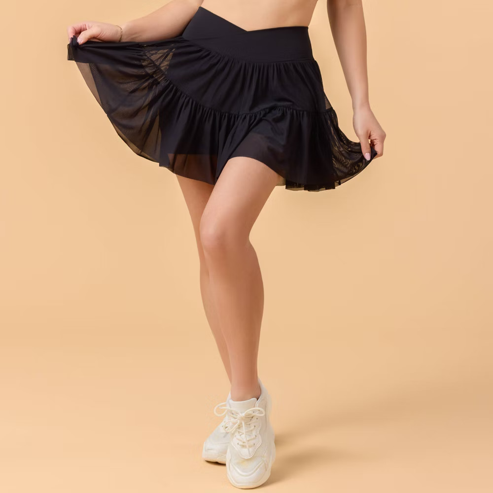 Blogilates Women Mommy & Me Ballerina Skort – Black L