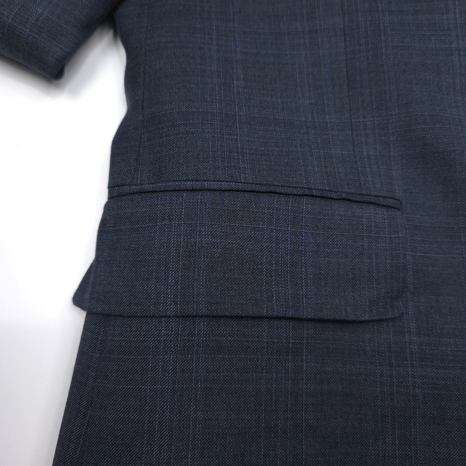 Paul Smith Wool Soho Suit Mens Size 36R (EU 46R) Very Dark Green Loro Piana