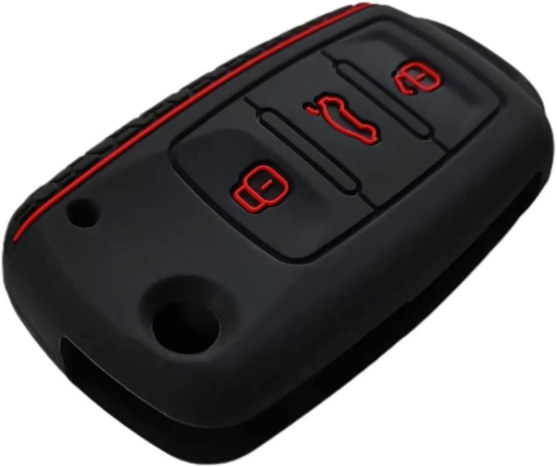 Silicone Rubber Key Fob Cover Compatible with 2006-2015 VW Volkswagen Beetle CC