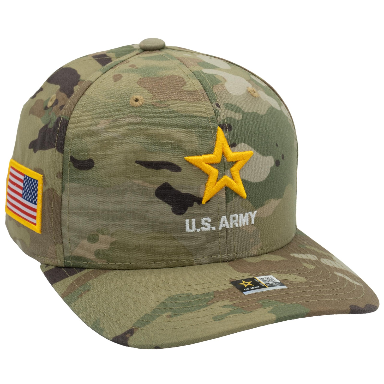 JM Warriors US Army Logo Hat Officially Licensed Army Embroidered Black