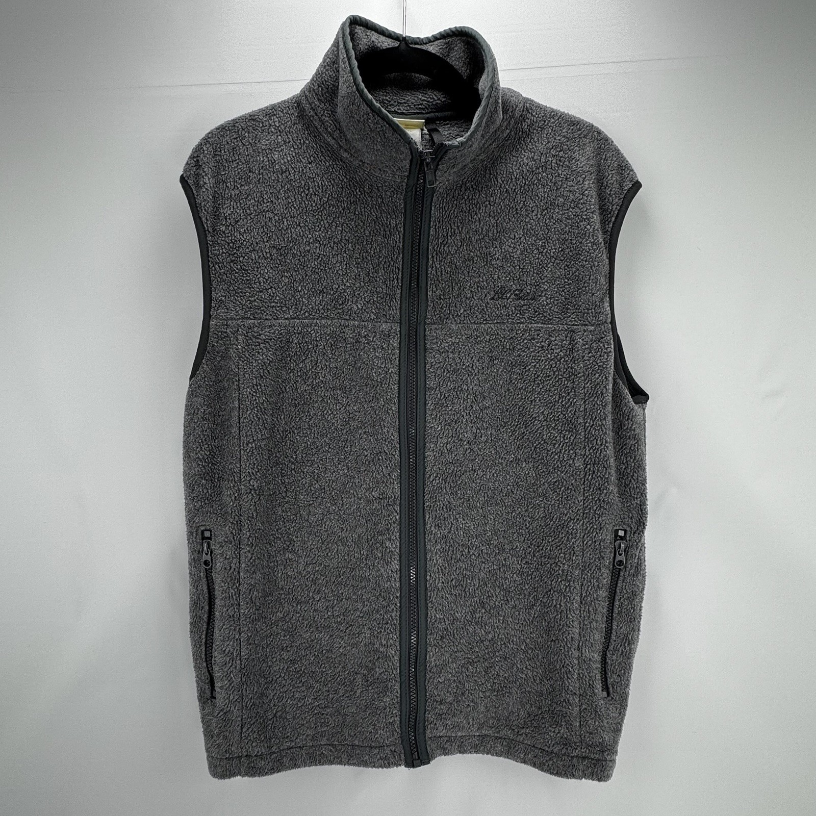 Vintage 80s 90s Classic L.L. Bean Men’s M Gray Fleece Vest USA Gorpcore Outdoor