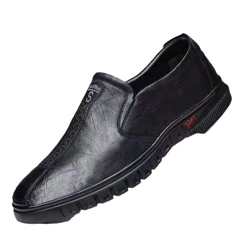 Men’s PU Leather Loafers Luxury Casual Driving Shoes Breathable Slip On Moccasin