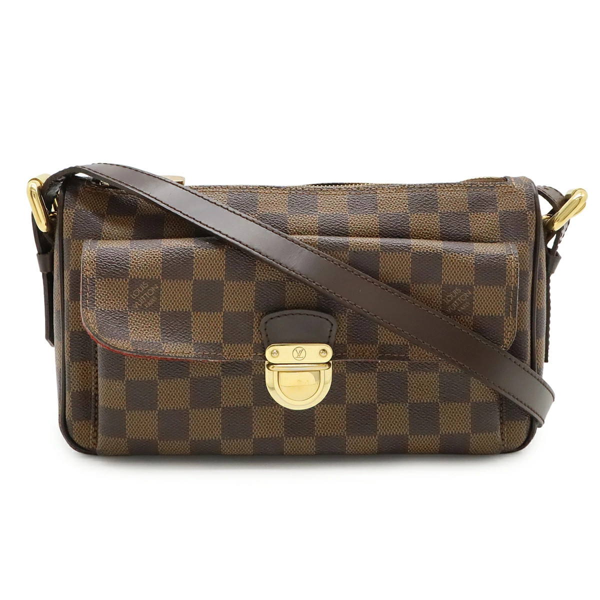 Louis Vuitton Damier N60006 Shoulder Bag Check Canvas Brown Unisex #BLB1650