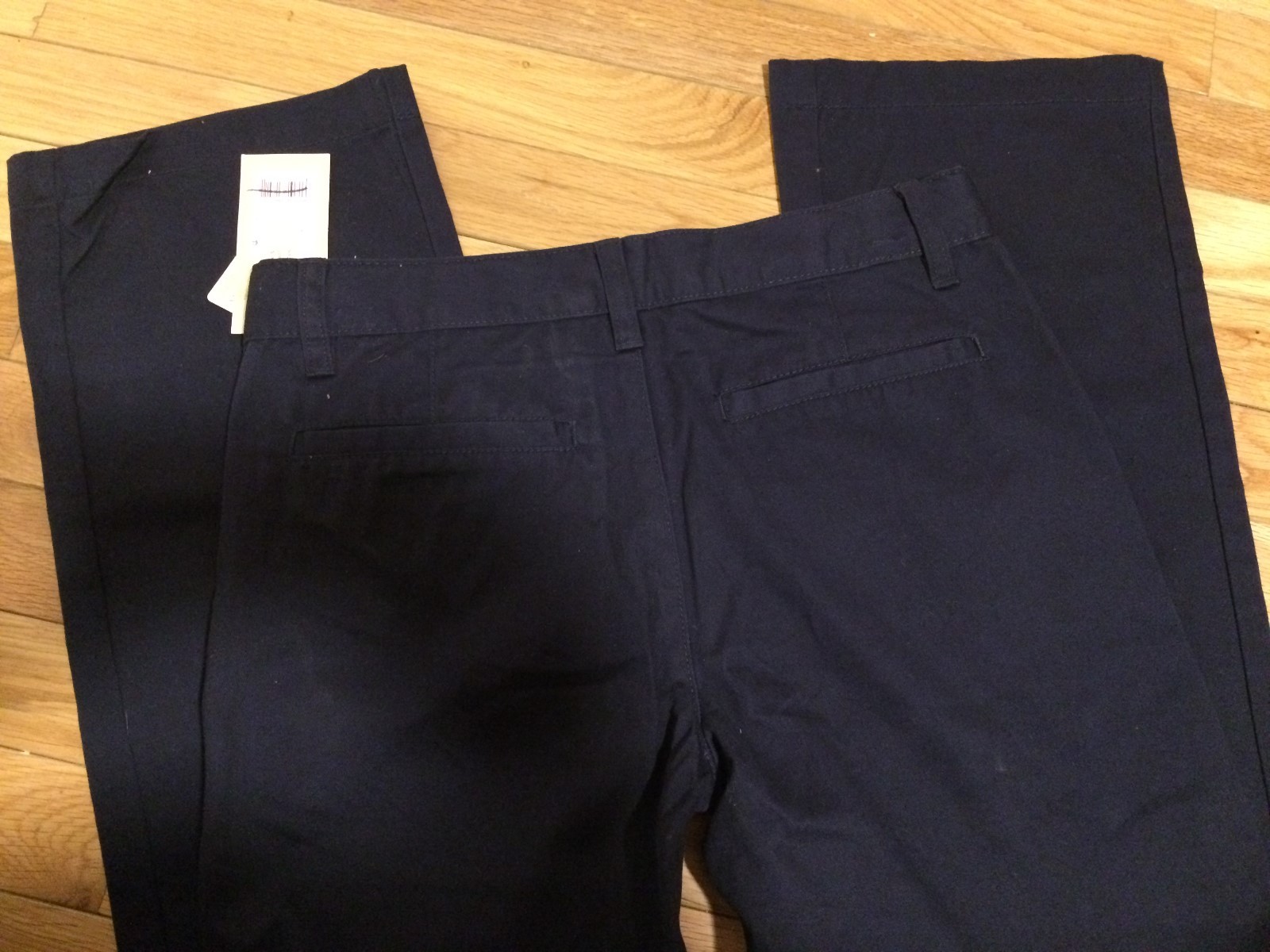 NWT Cherokee Ultimate Navy Khaki School Wear Pants Nanotex Fabric