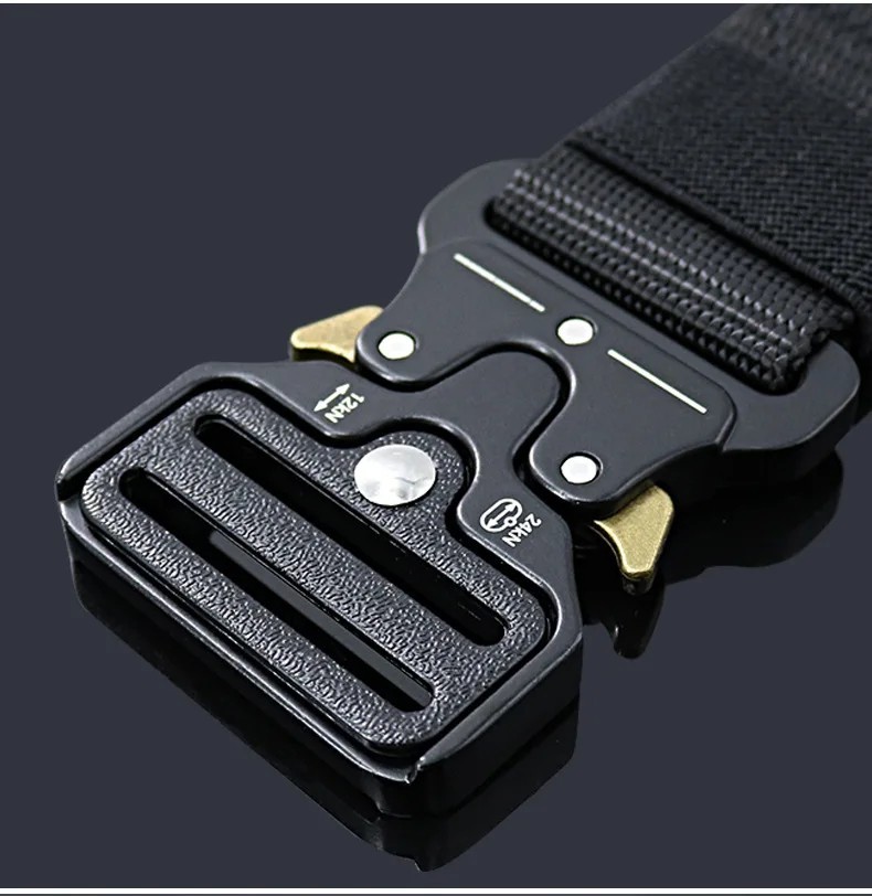 MEN Casual Military Tactical Army Adjustable Quick Release Belts Pants Waistband