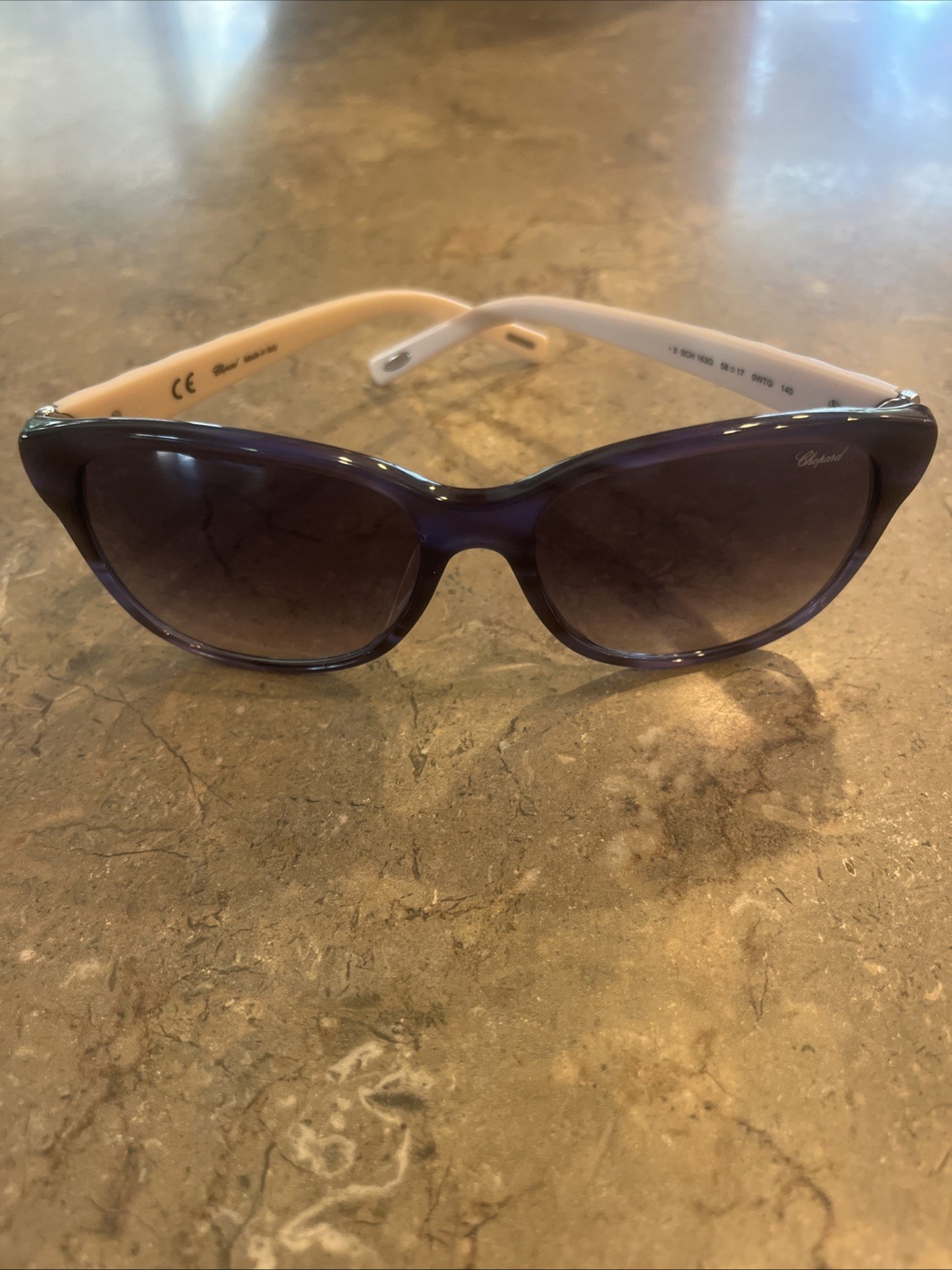Chopard SCH163G Oversized Designer Sunglasses 58-17-140 Made In Italy