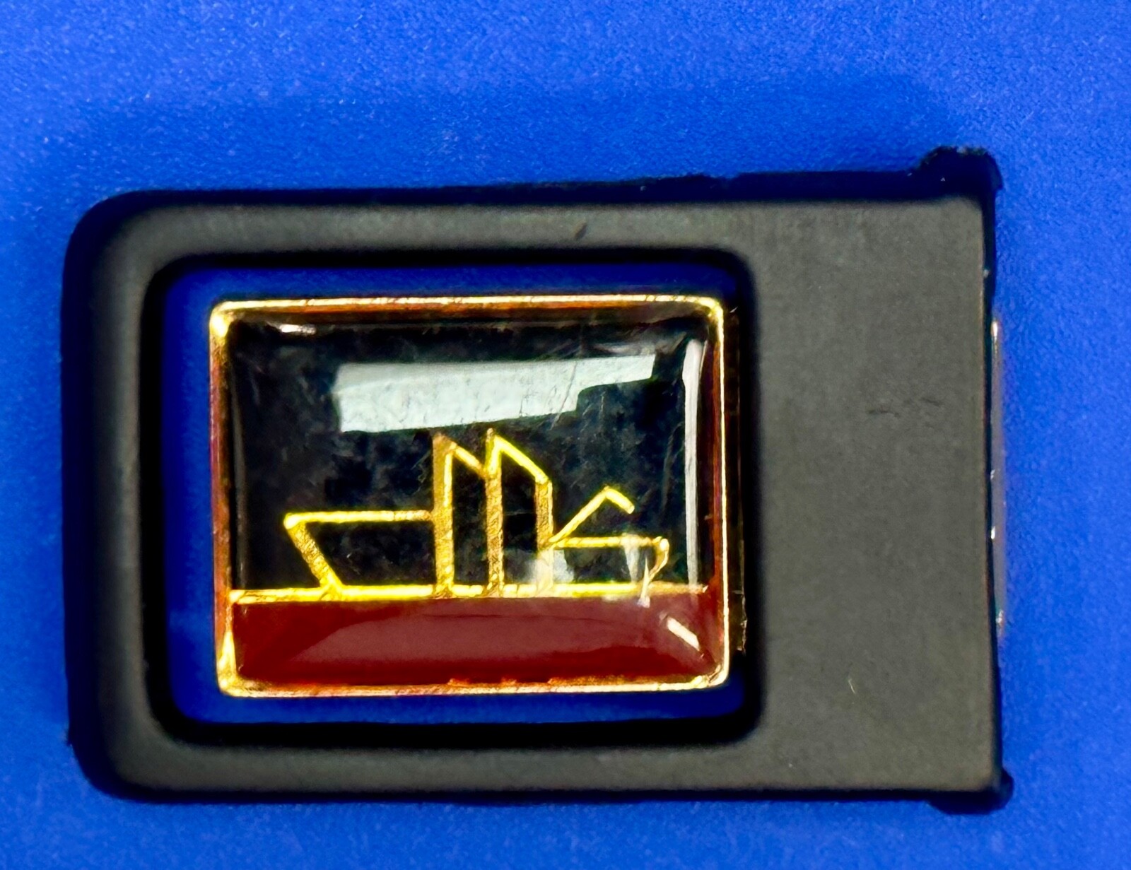 Vintage Sail Boat Nautical Retro Small Swingout Dress Style Formal Belt Buckle