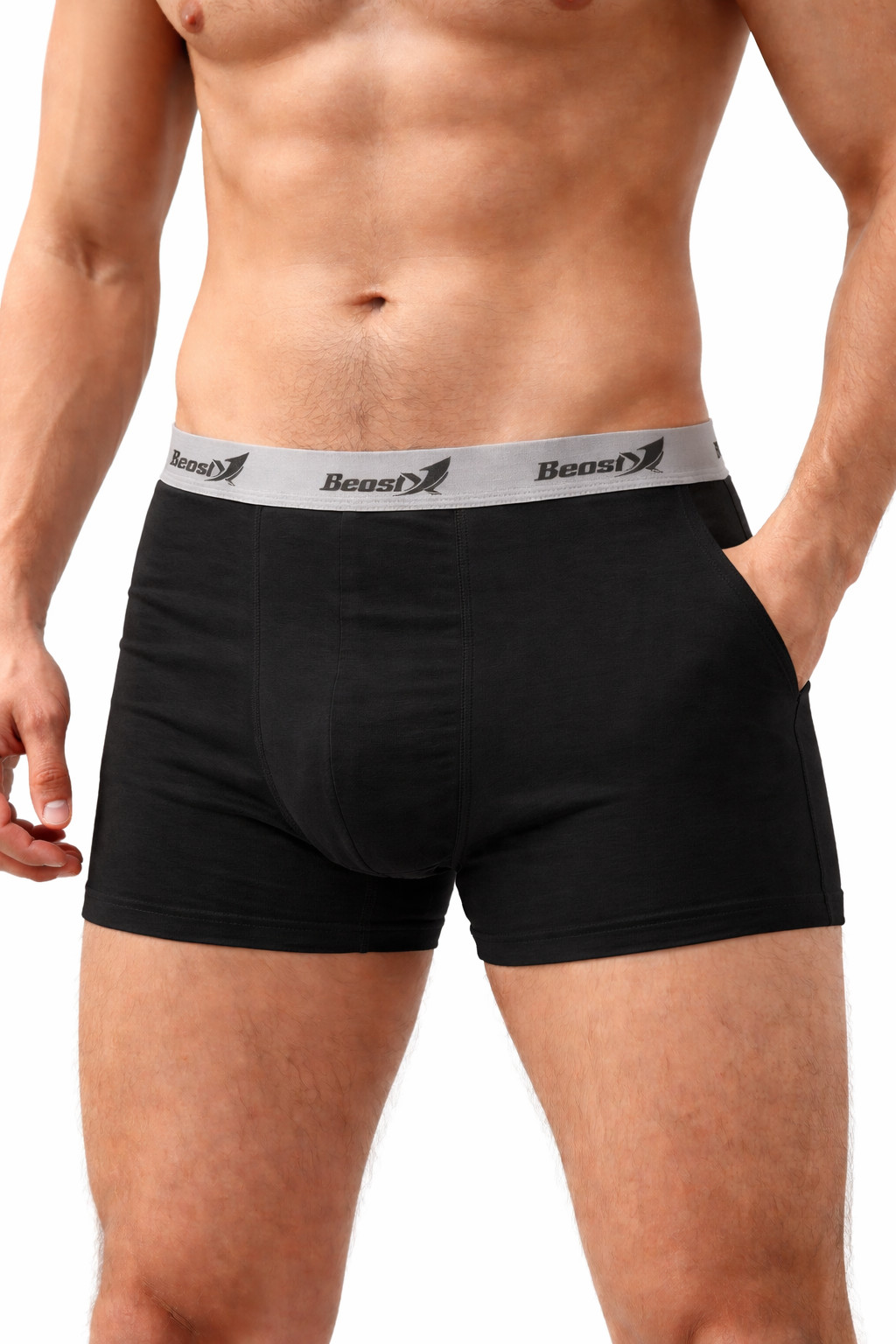 3pcs Men’s Boxer Briefs Cool & Breathable Cotton Moisture-wicking Underwear