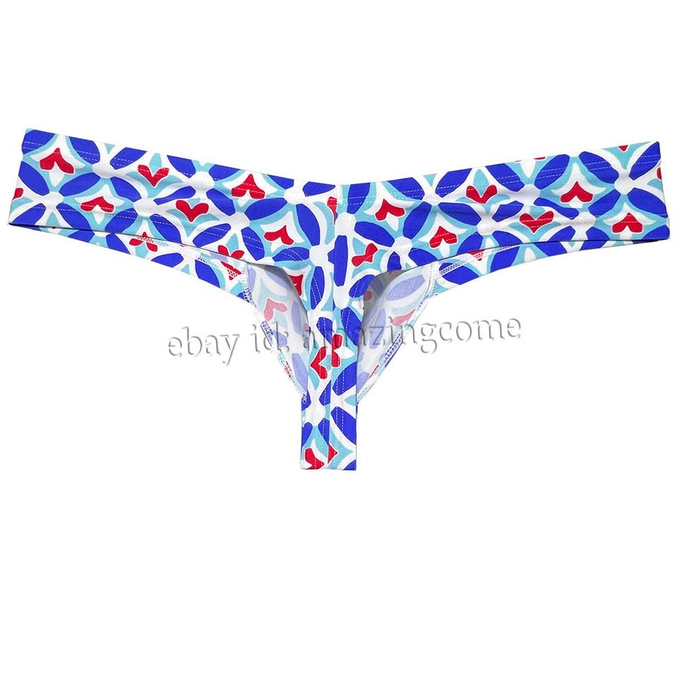 Men’s Printed Ultra Cheeky Brazilian Bikini Underwear Contour Pouch Boxer Briefs