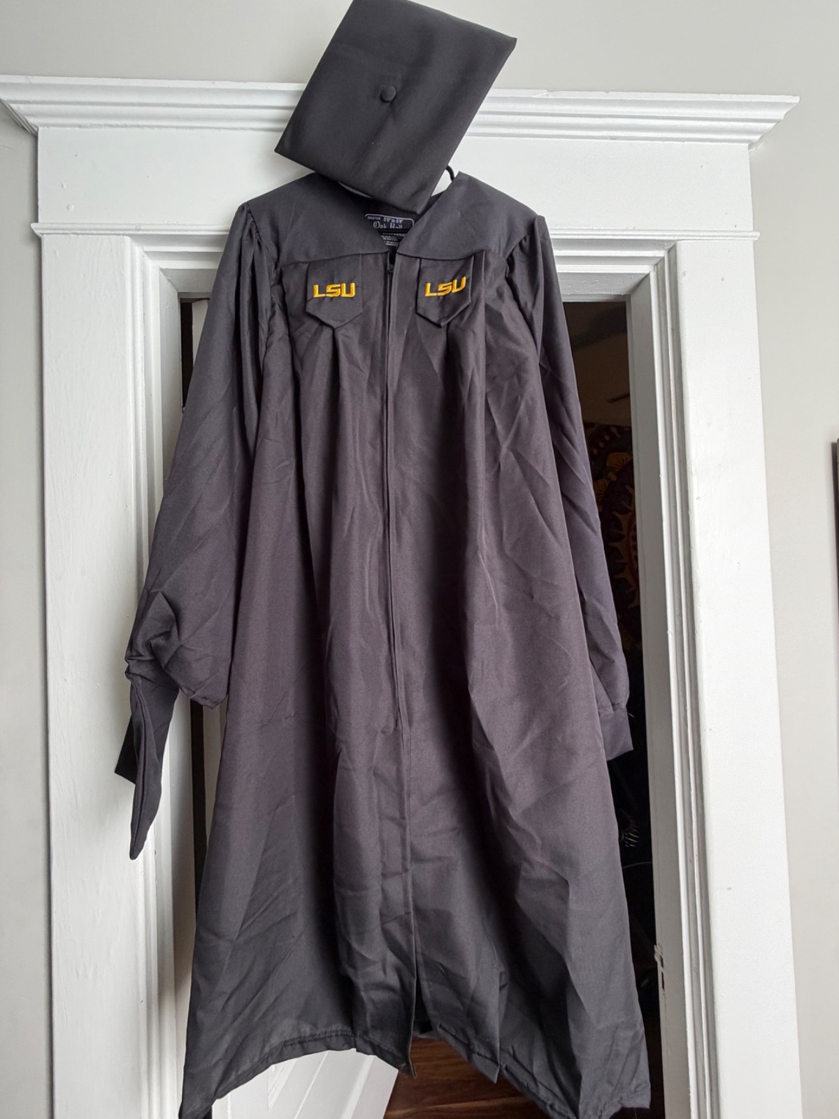 LSU Master’s Regalia *not including program, just hat and robes*