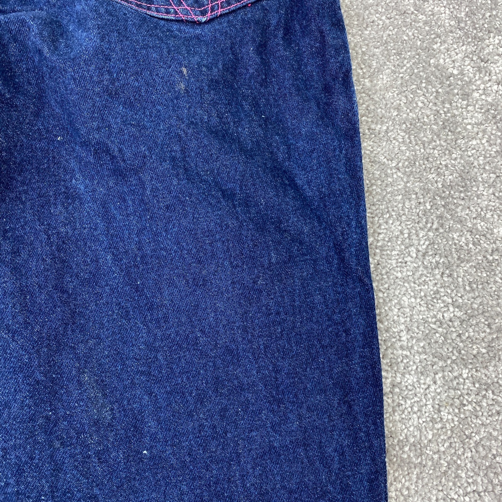 No Excuses Flared Leg Jeans Juniors 11/12 Blue Dark Wash High Rise