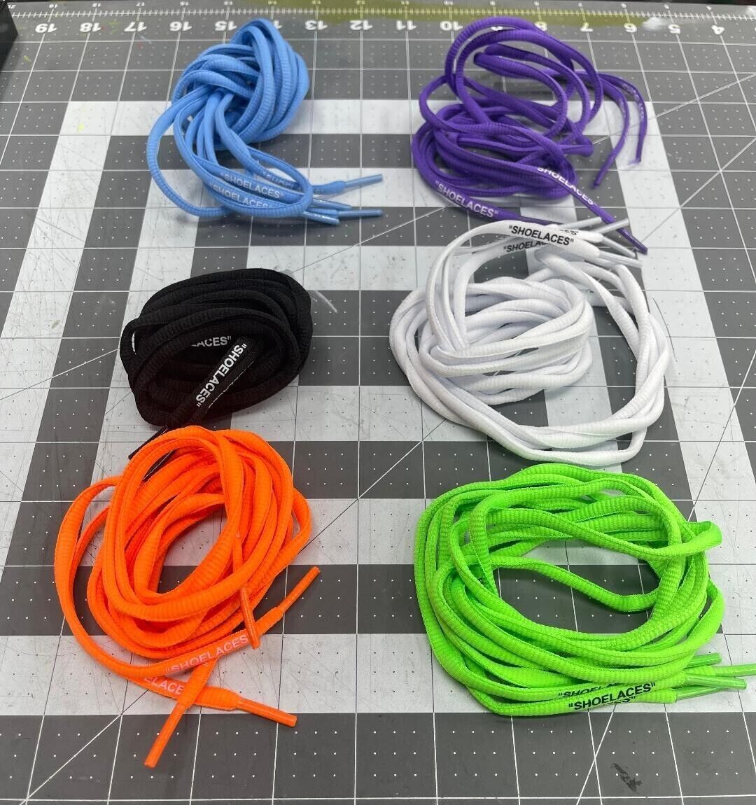 Off White “SHOELACES” Oval Laces Off White Presto Vapormax Shoelaces