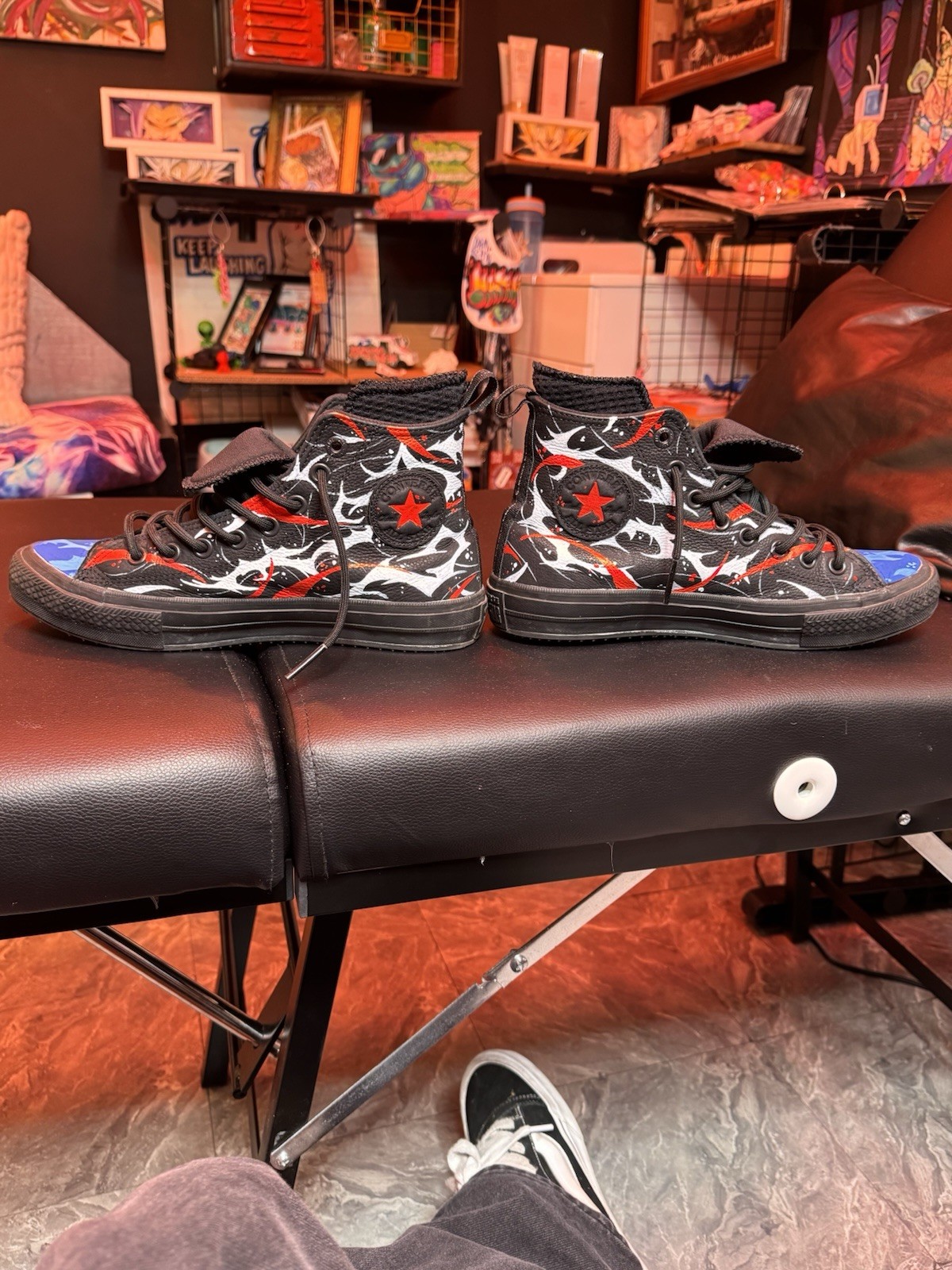 Captain Spalding Custom Painted Waterproof Chuck Taylor Size 8 Men’s Sneakers