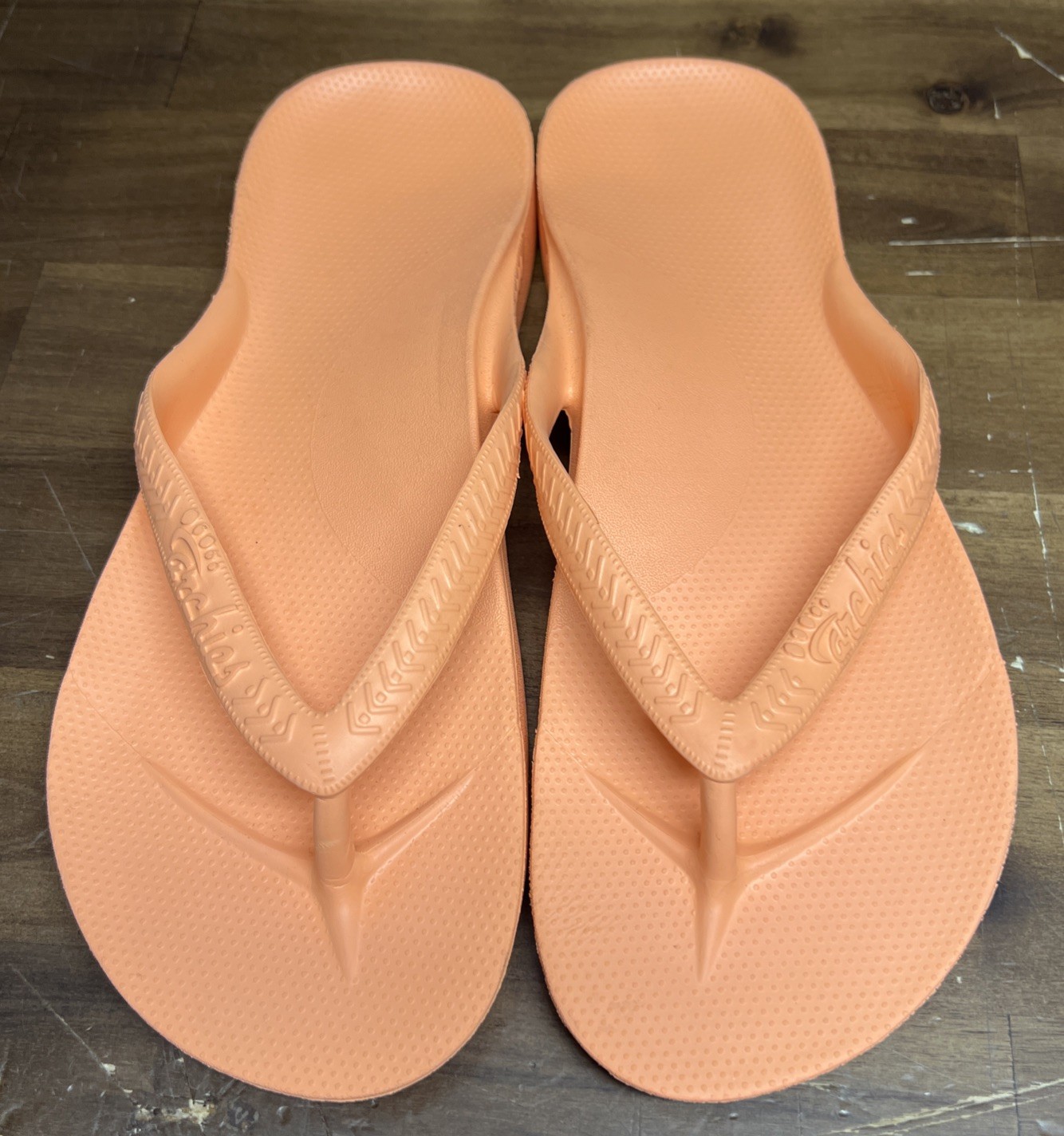 Archies Arch Support Flip Flops Sandals Peach Orange Size Men’s 8 Women’s 9